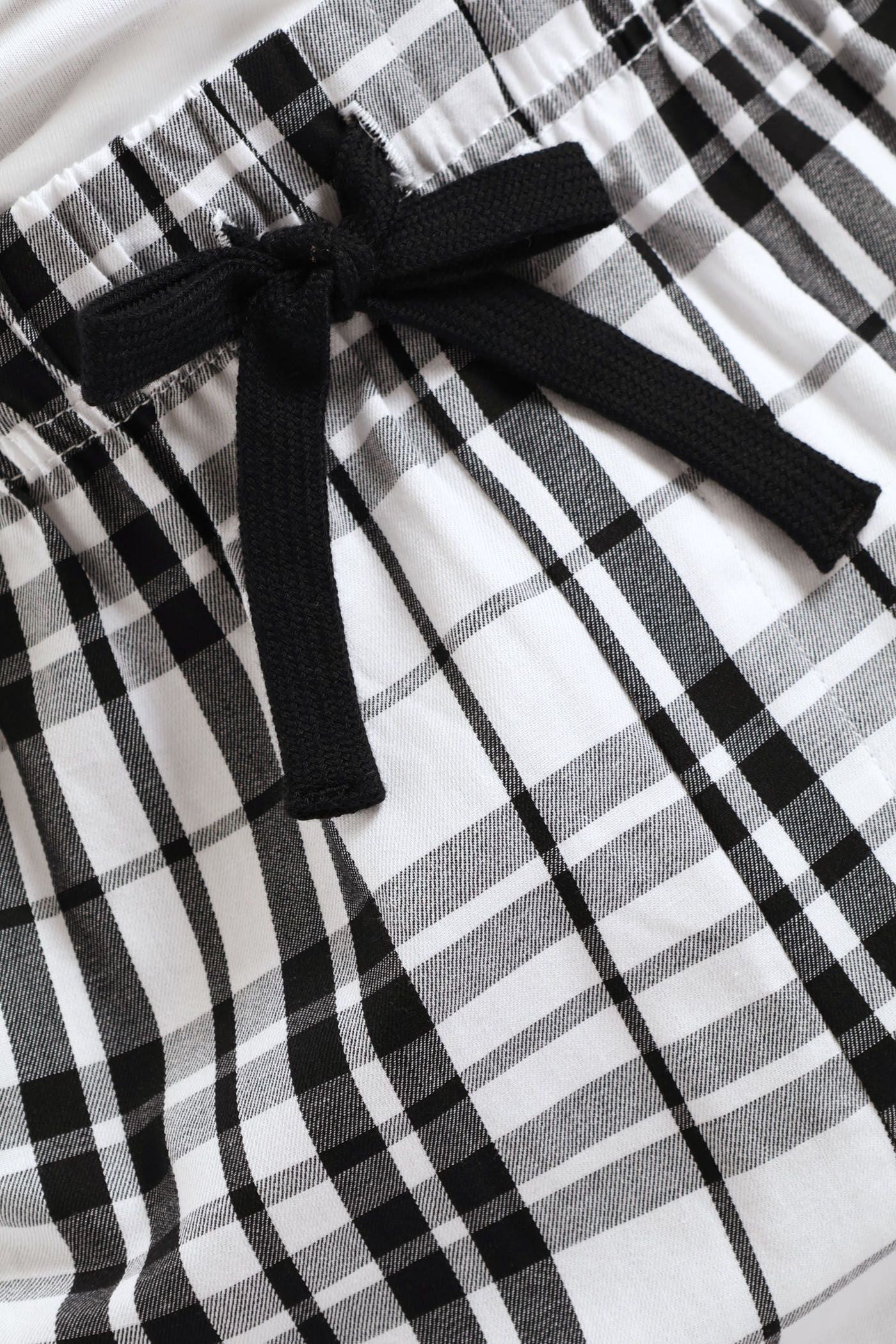 Check Woven Pants - Black/White - Image 5