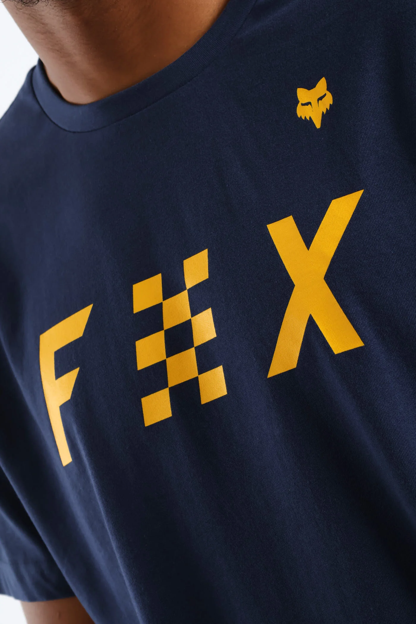 Checkered Tee - Navy - Image 2