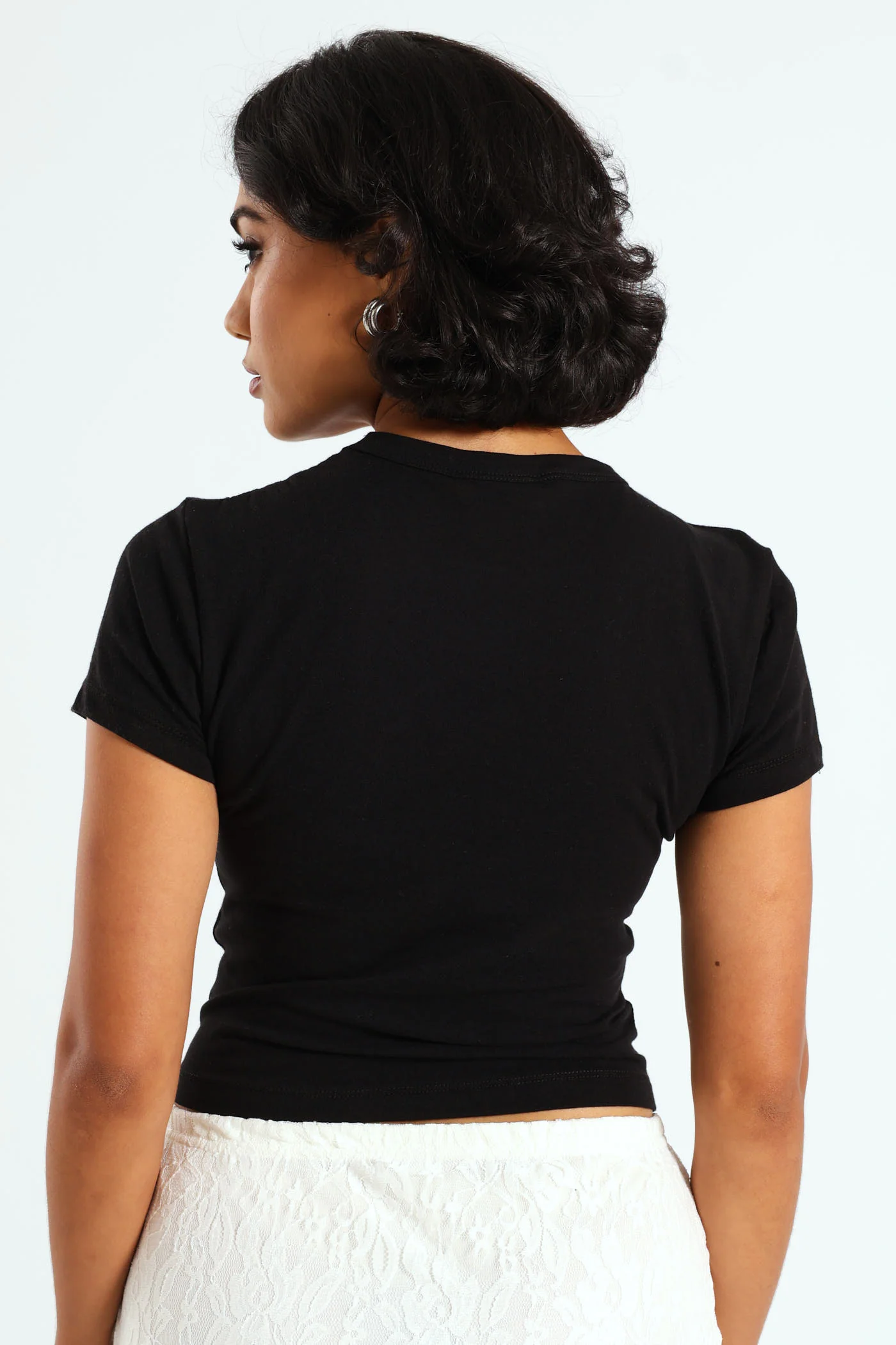 Cherry Baby Tee - Black - Image 4