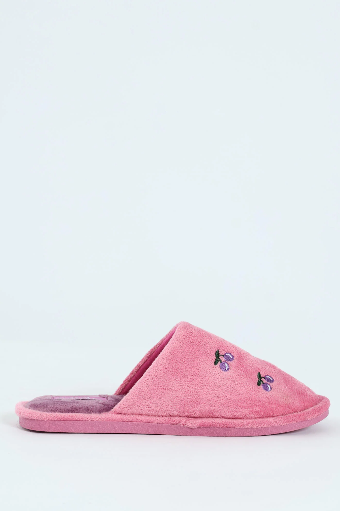 Cherry Embroidered Slipper - Mauve - Image 3