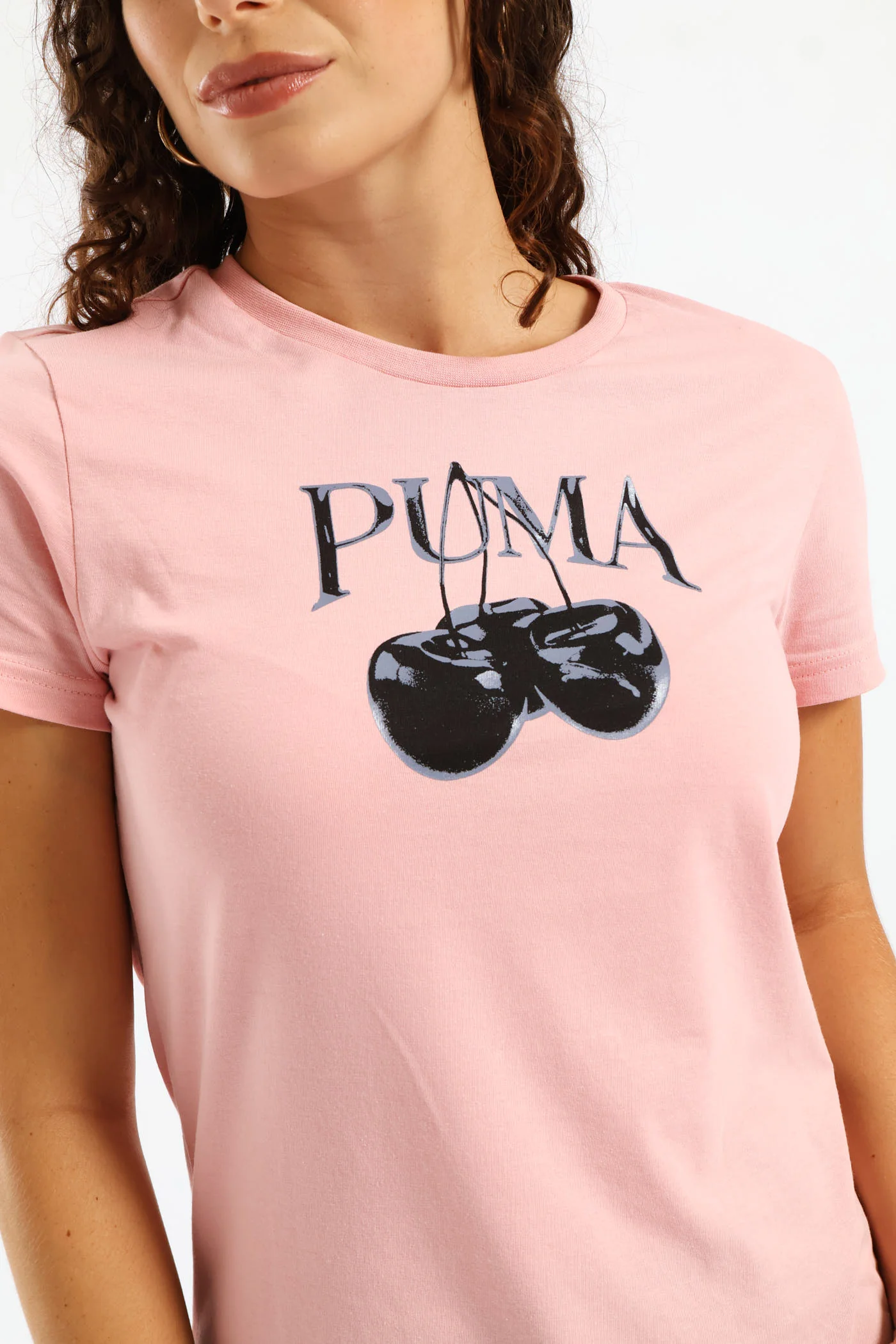 Cherry Graphic Tee - Rose - Image 2