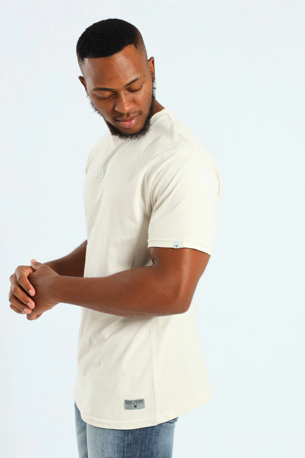 Chest Logo Tee - Stone - Image 3