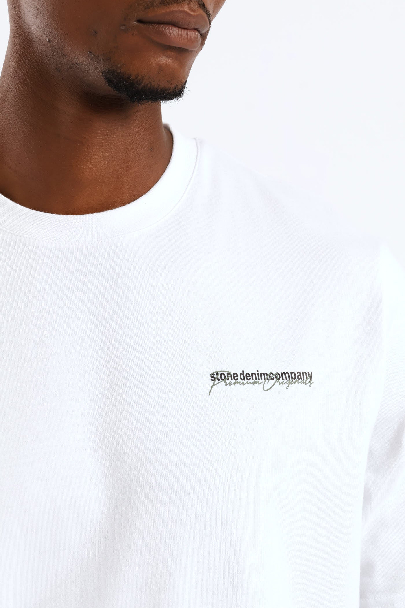 Chest Premium Original Weight Crew T-Shirt - White - Image 2