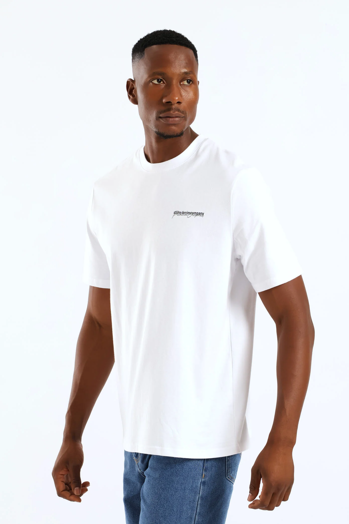 Chest Premium Original Weight Crew T-Shirt - White - Image 3