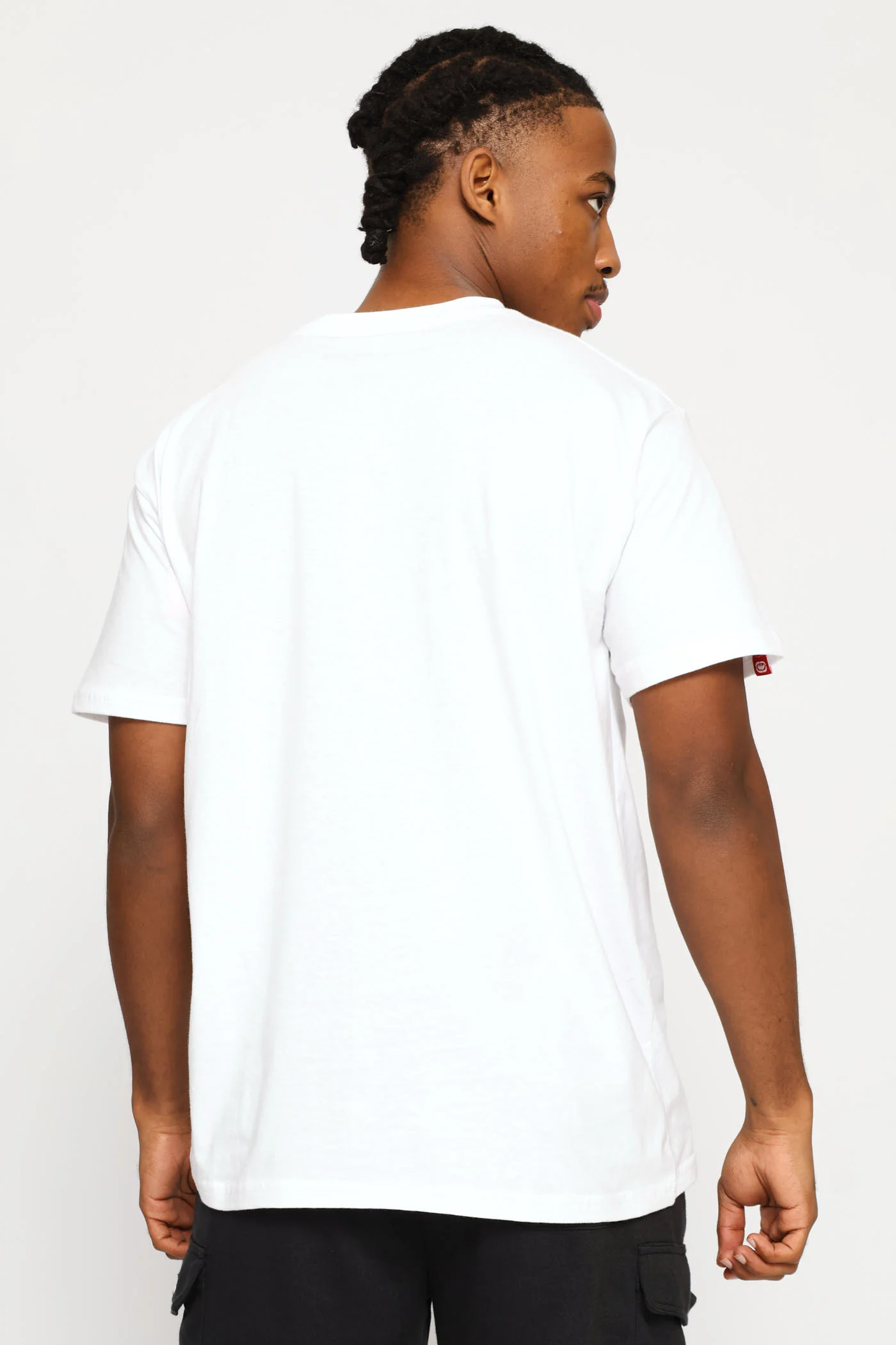 Chest Print Tee - White - Image 4