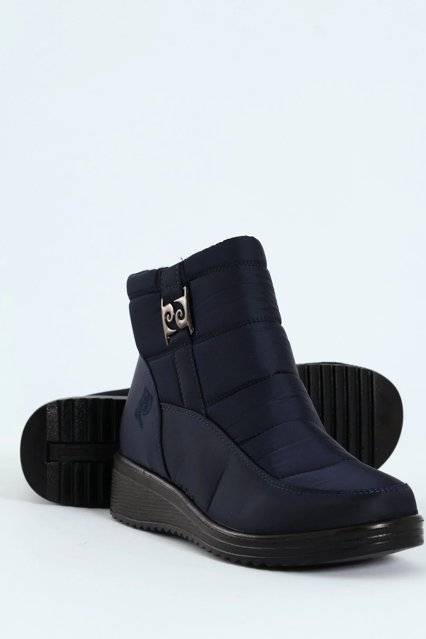 Christelle 2 Panelled Nylon Ankle Boot - Navy - Image 2