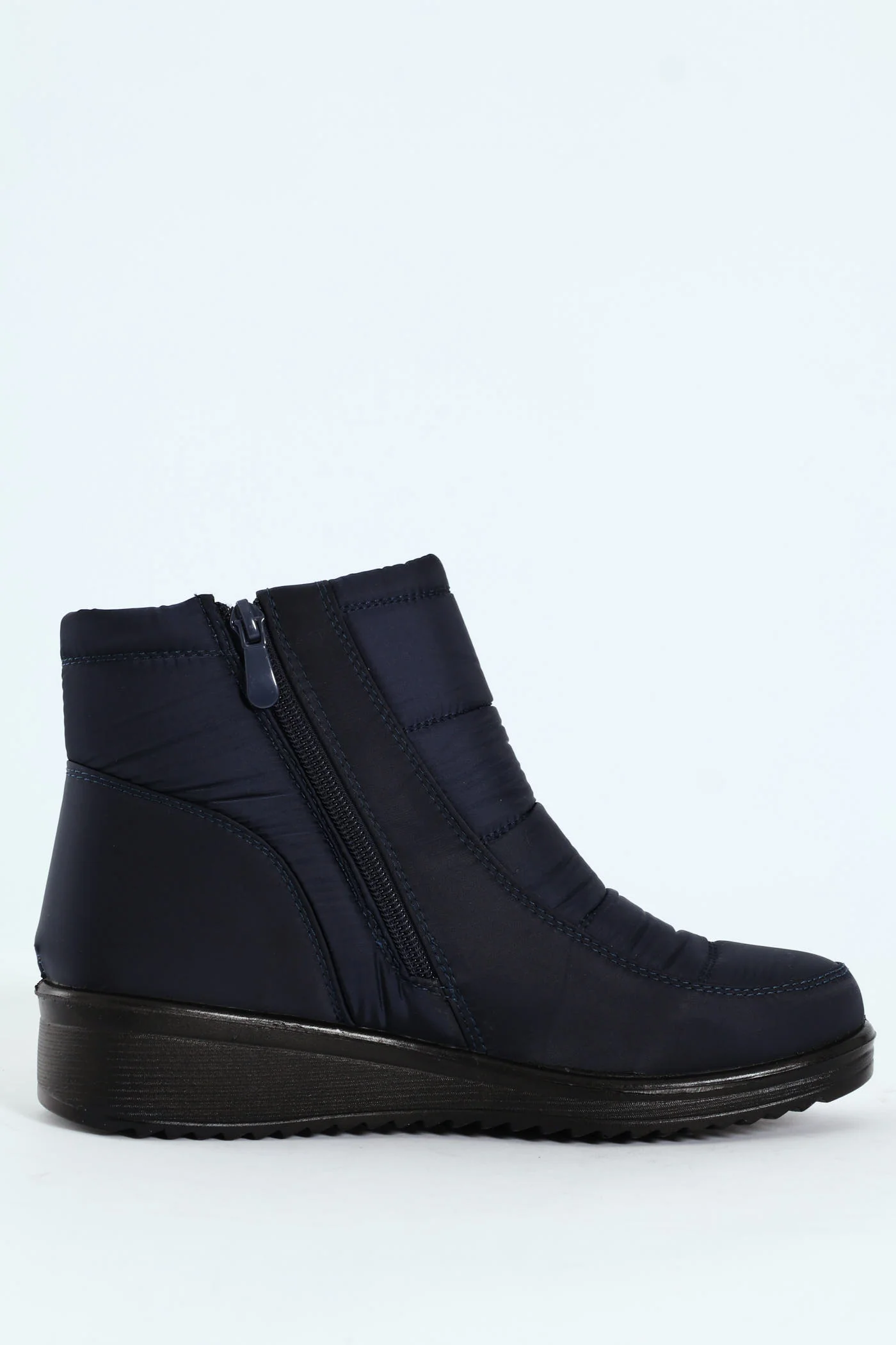 Christelle 2 Panelled Nylon Ankle Boot - Navy - Image 3