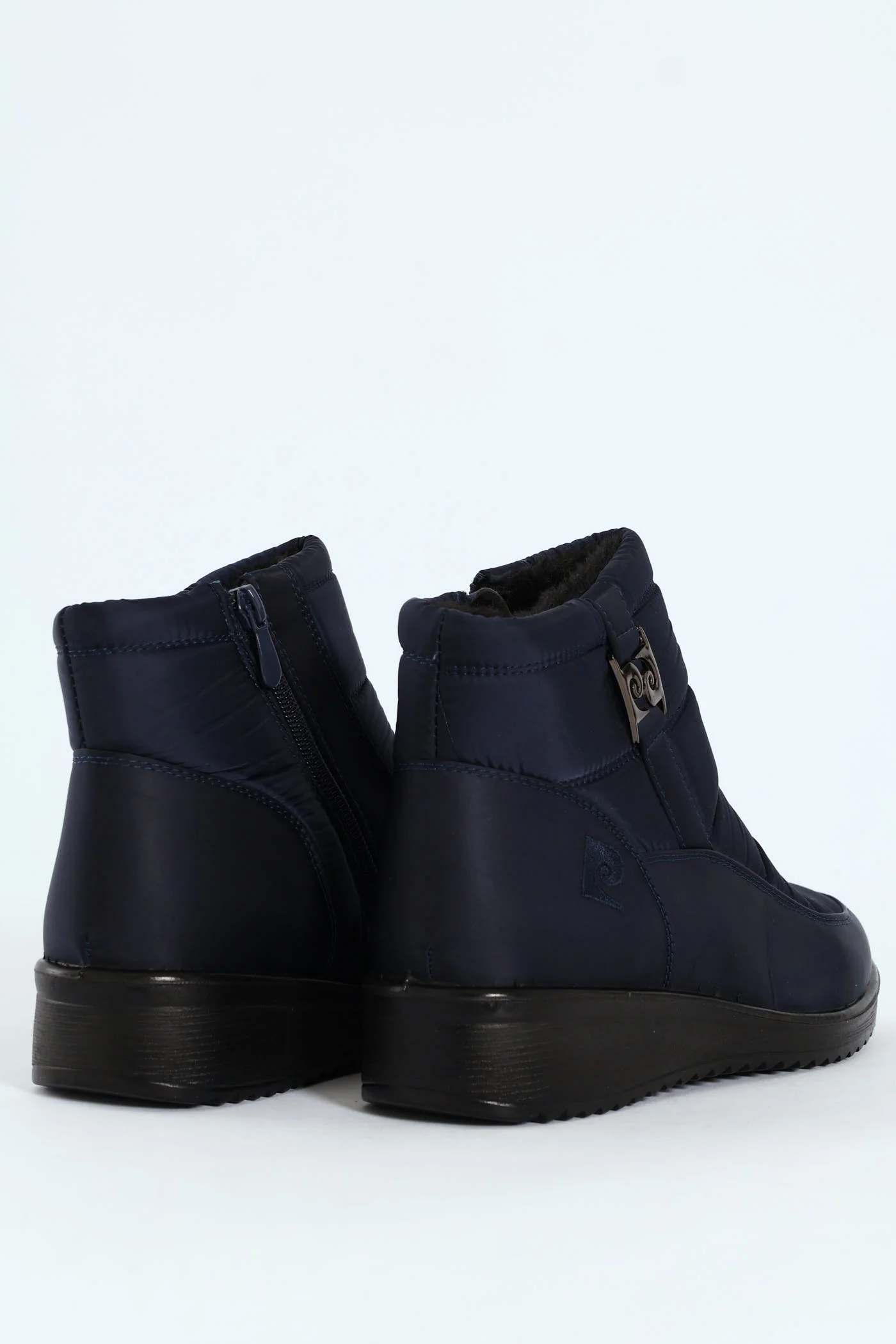 Christelle 2 Panelled Nylon Ankle Boot - Navy - Image 4