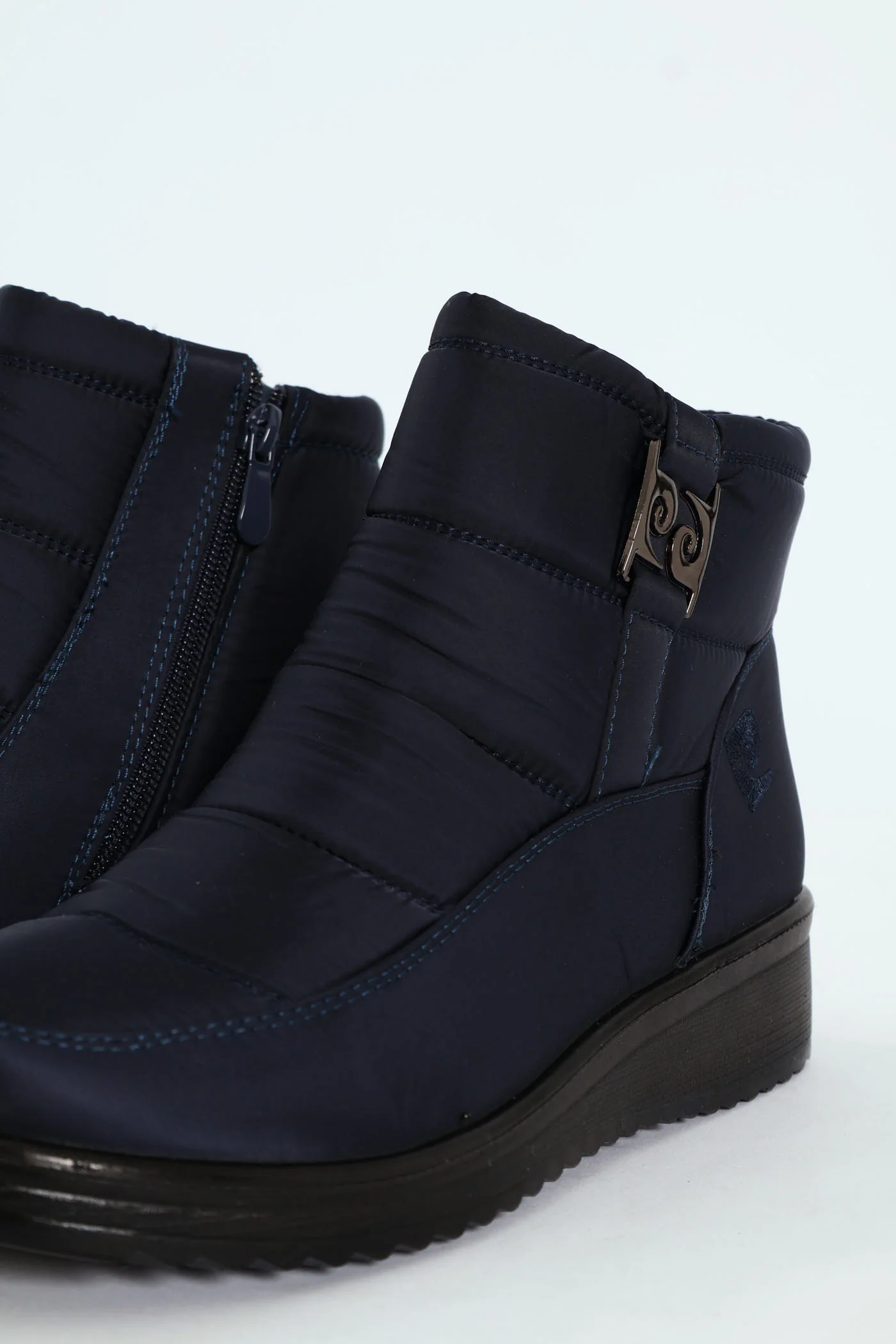 Christelle 2 Panelled Nylon Ankle Boot - Navy - Image 5