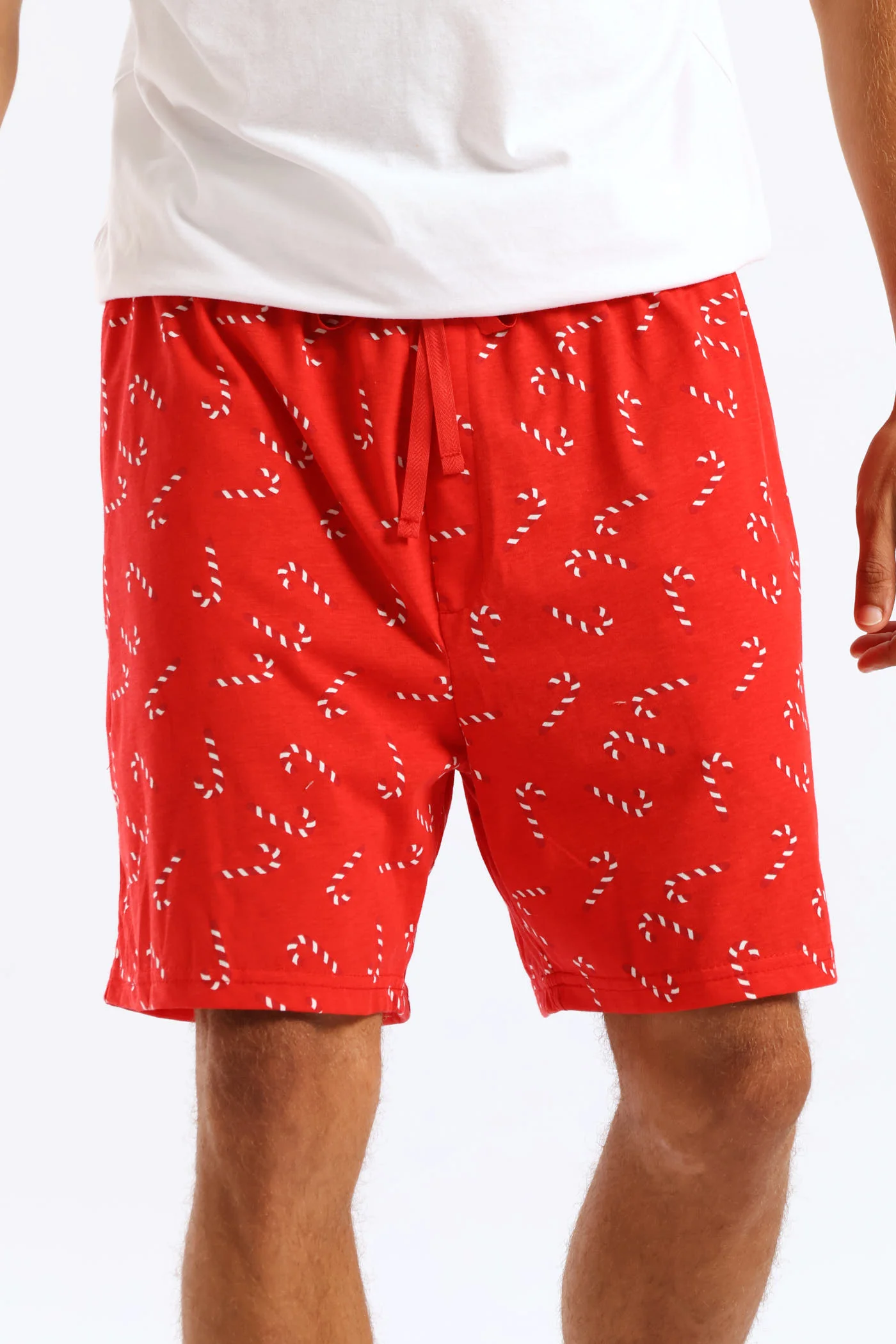 Christmas Knit Shorts - Red/White - Image 3