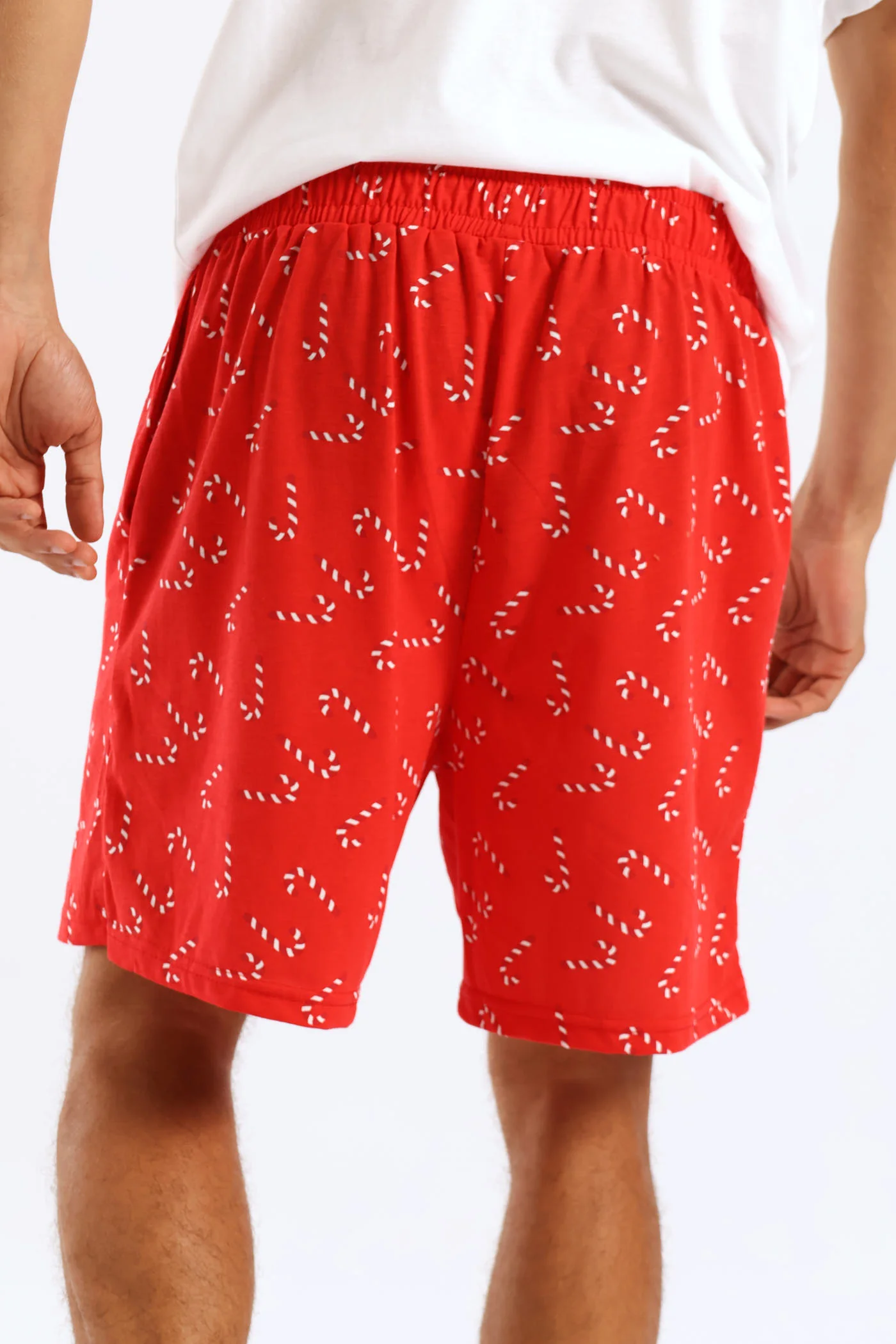 Christmas Knit Shorts - Red/White - Image 5