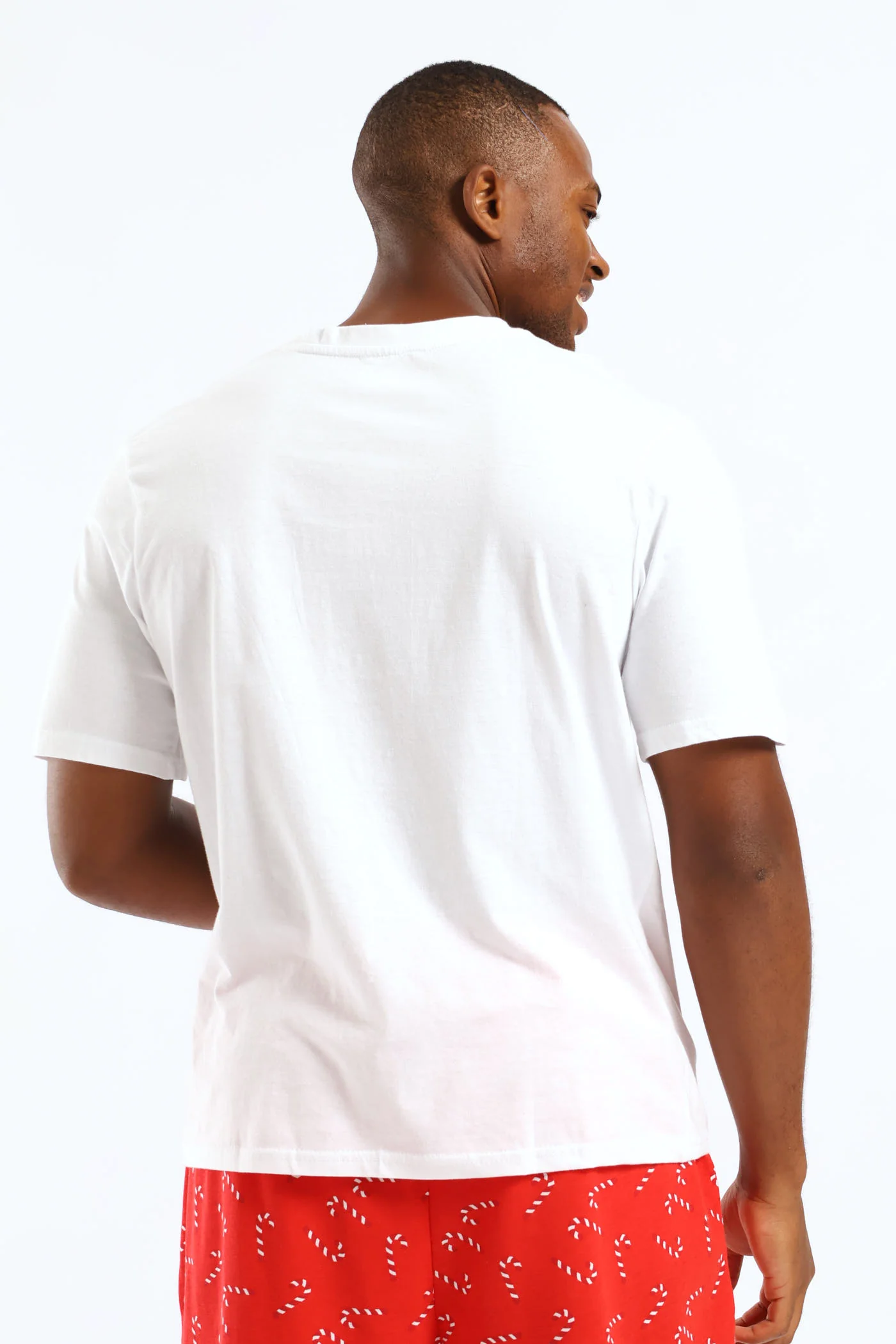 Christmas Print Tee - White - Image 5