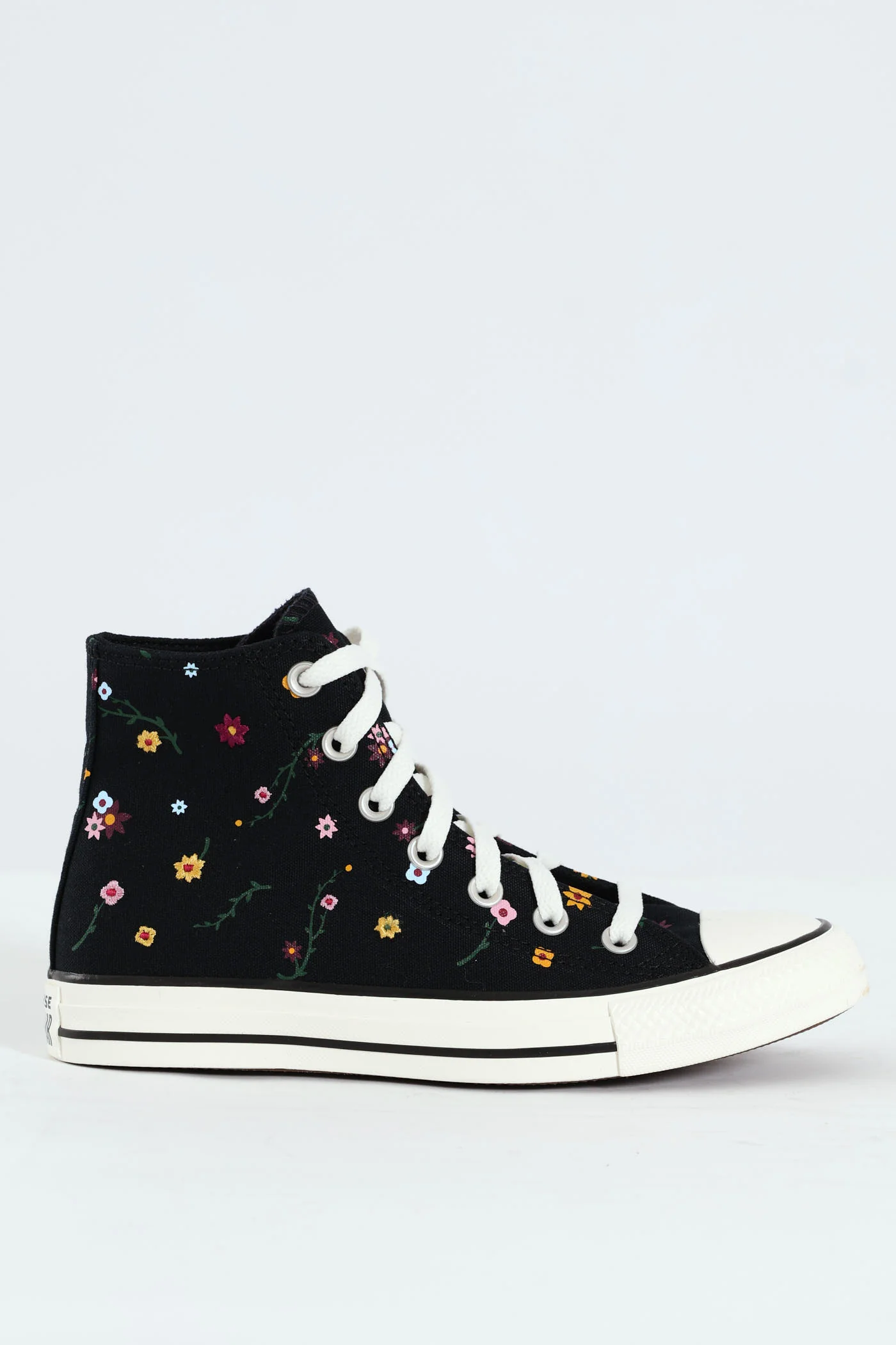 Chuck Taylor All Star Embroidered Floral Sneaker - Black - Image 5