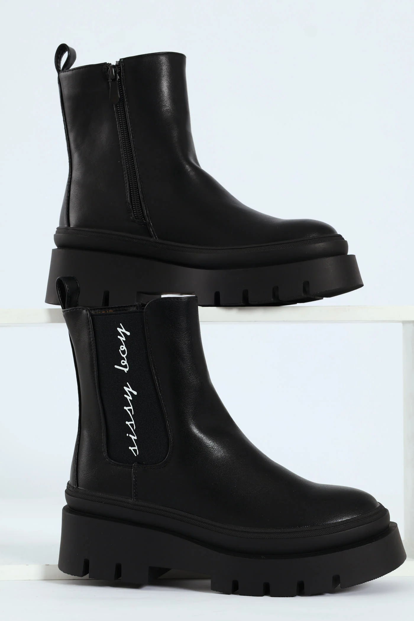 Chunky Chelsea Boot - Black - Image 3