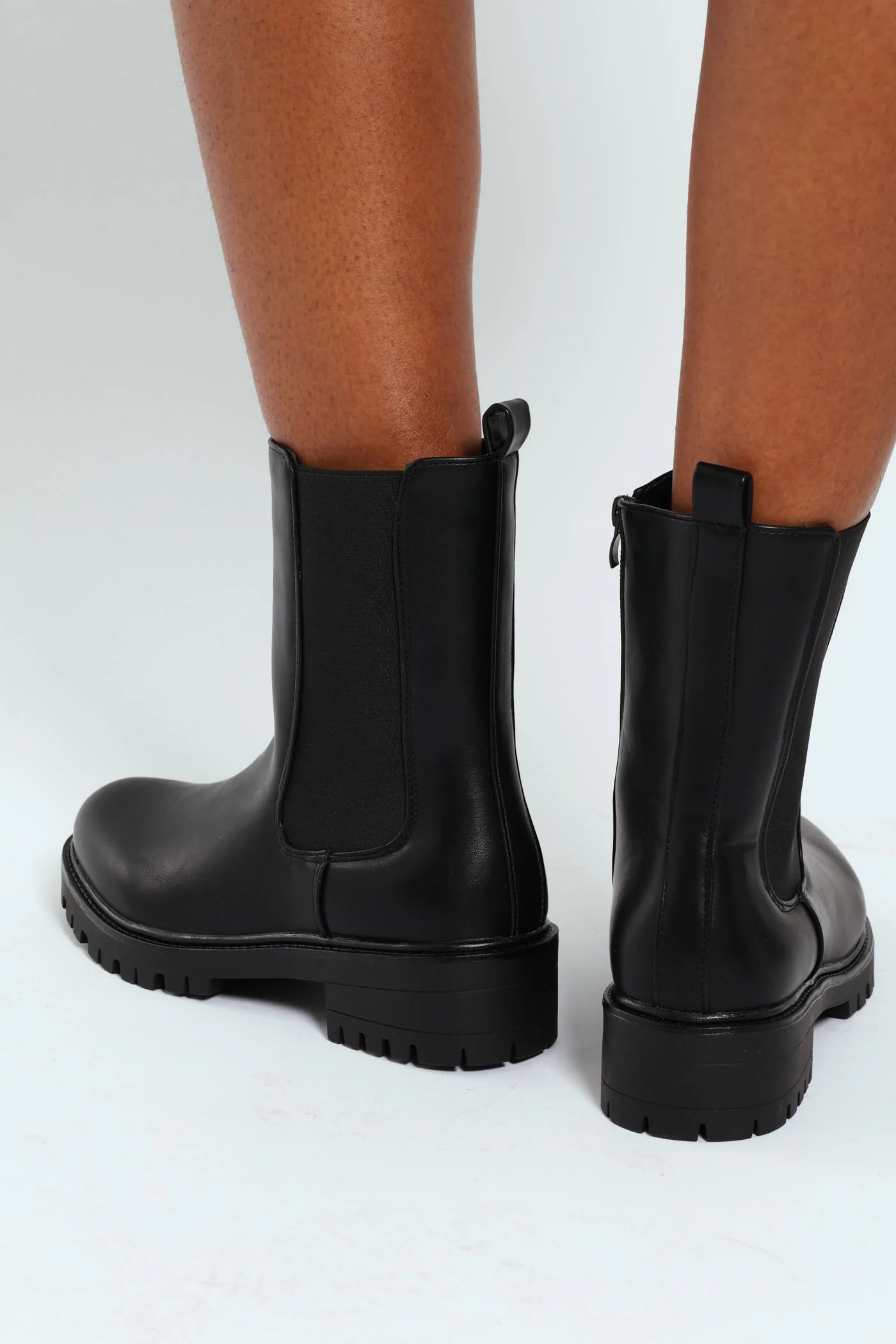 Chunky Cleated Boot - Black - Image 2