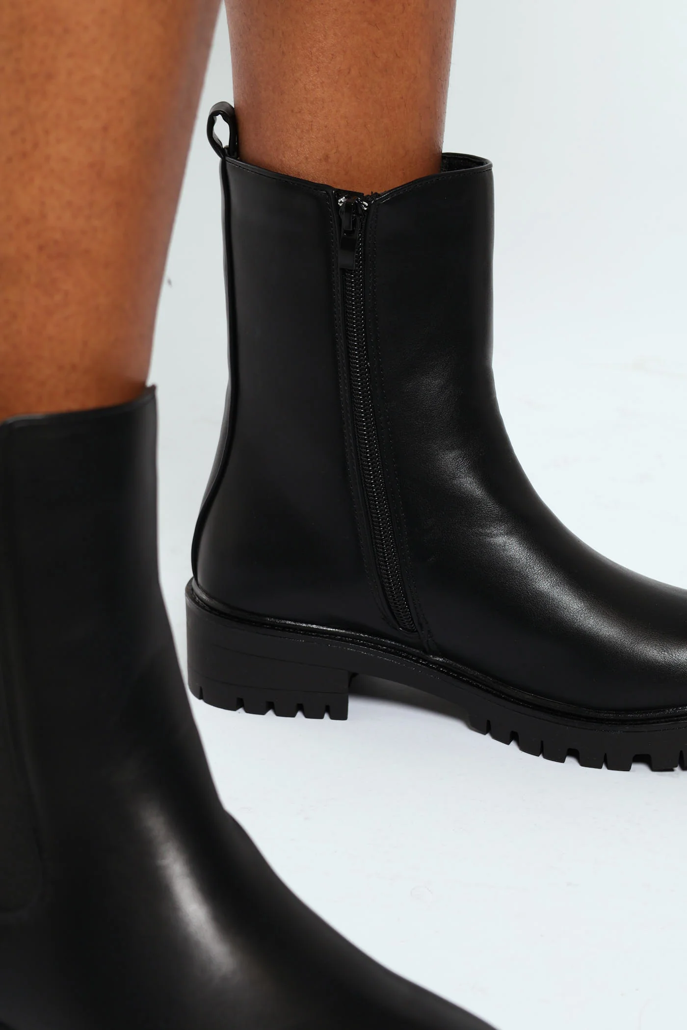 Chunky Cleated Boot - Black - Image 3