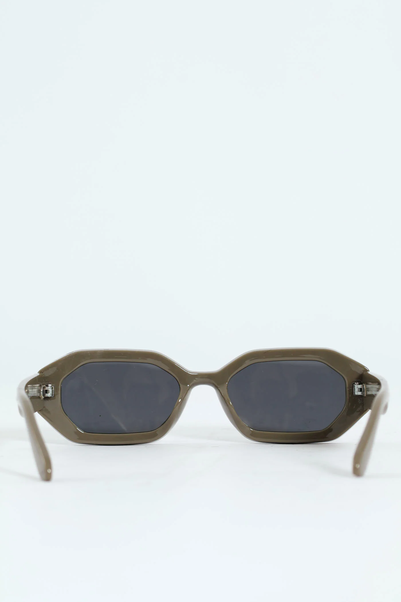Chunky Frame Sunglasses - Olive - Image 4