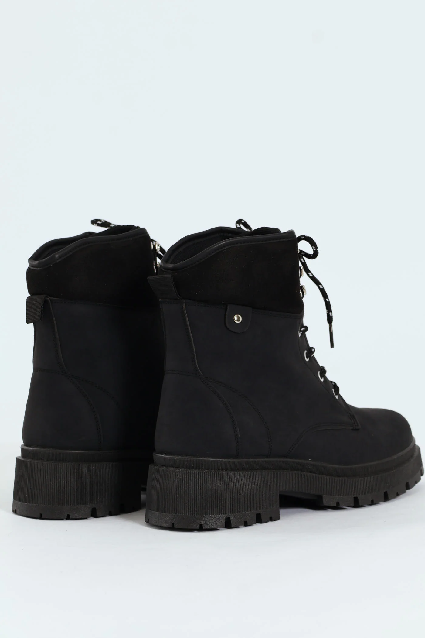 Chunky Hiking Boot - Black - Image 5