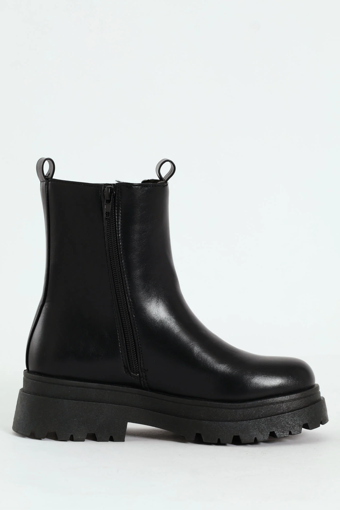 Chunky Mid Chelsea Boot - Black - Image 2