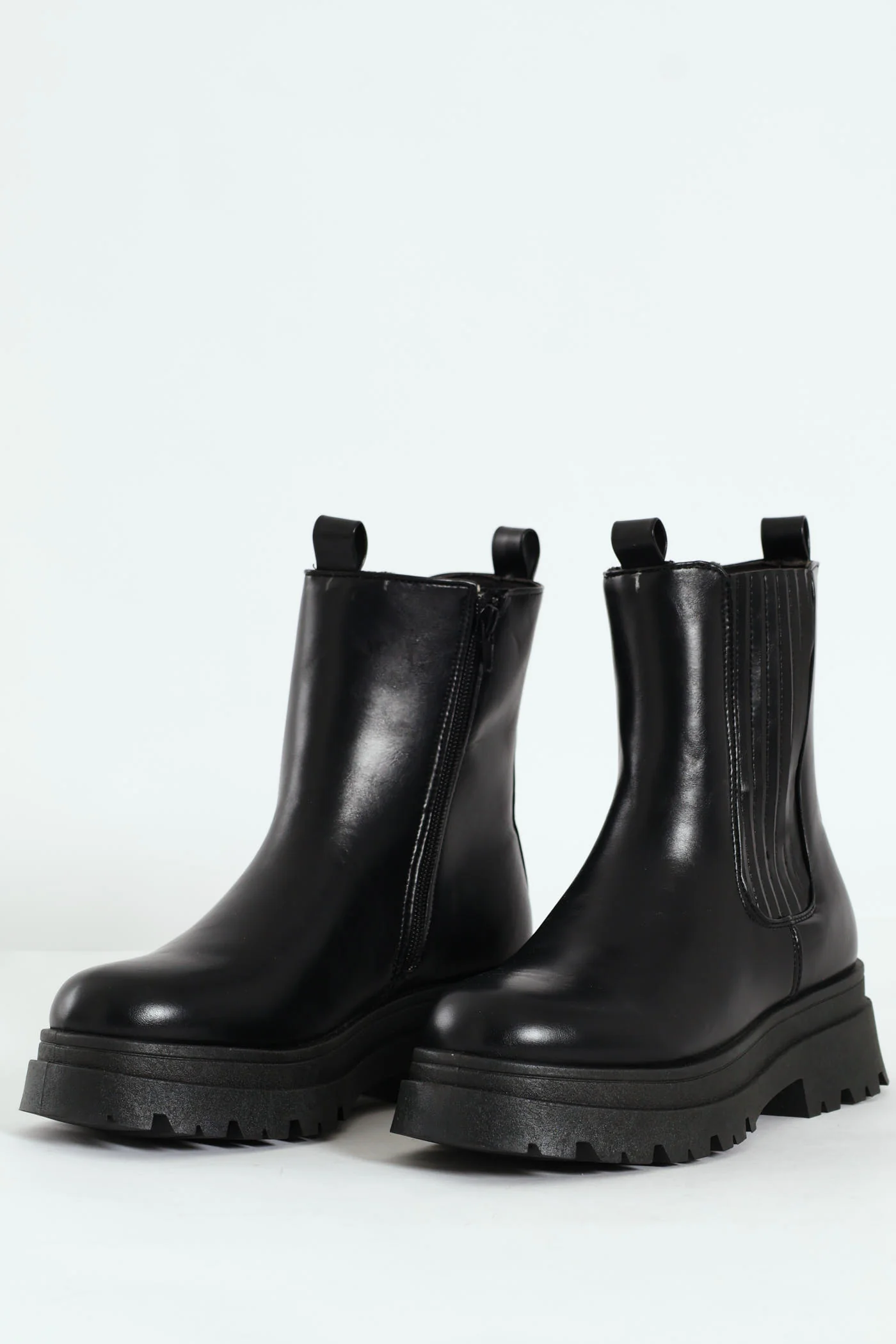 Chunky Mid Chelsea Boot - Black - Image 3