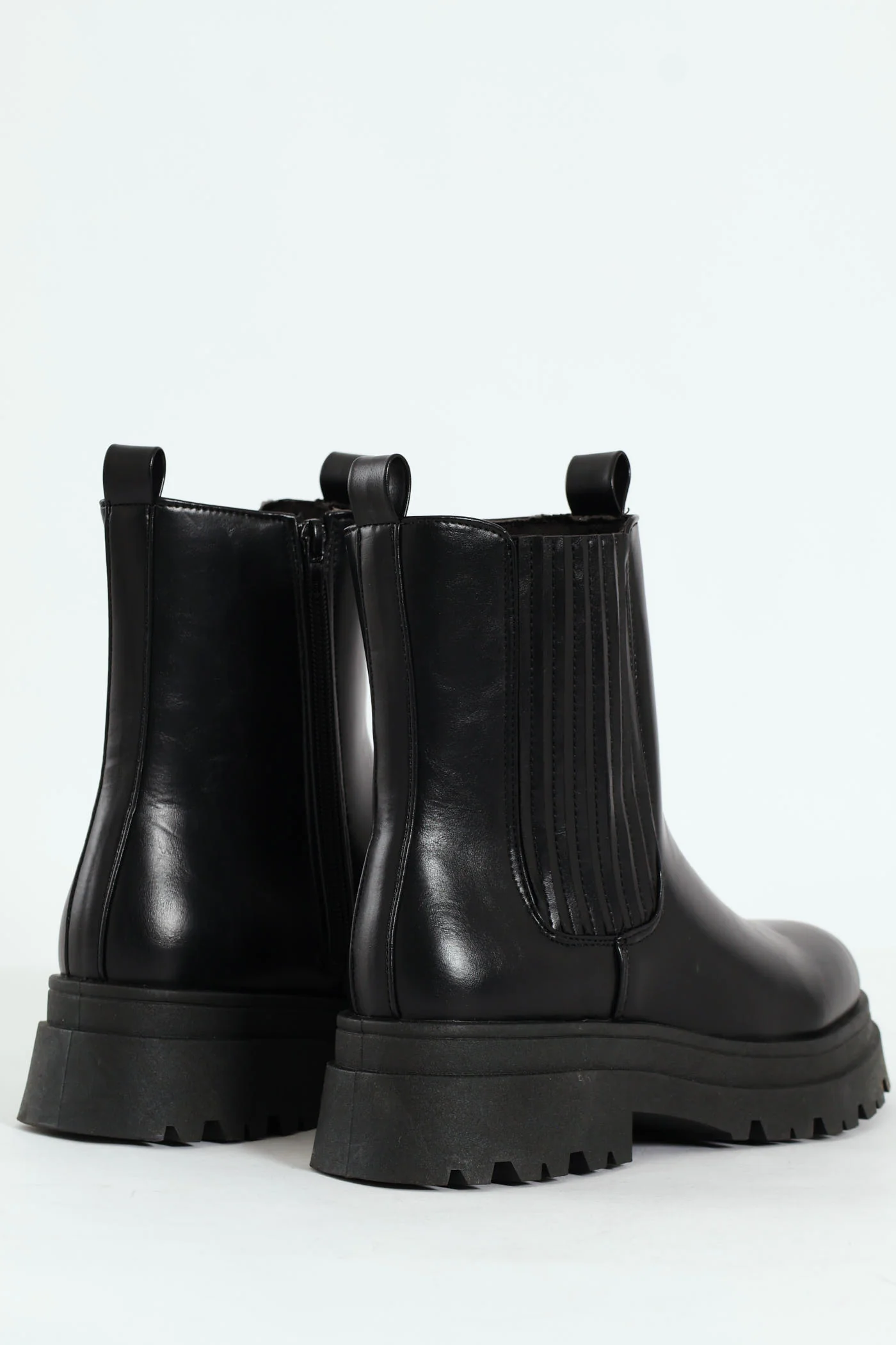Chunky Mid Chelsea Boot - Black - Image 4