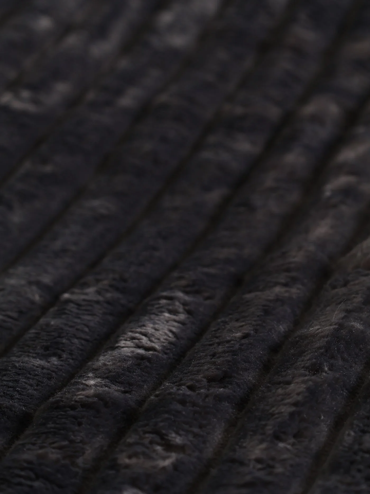 Chunky Rib Blanket - Charcoal - Image 3