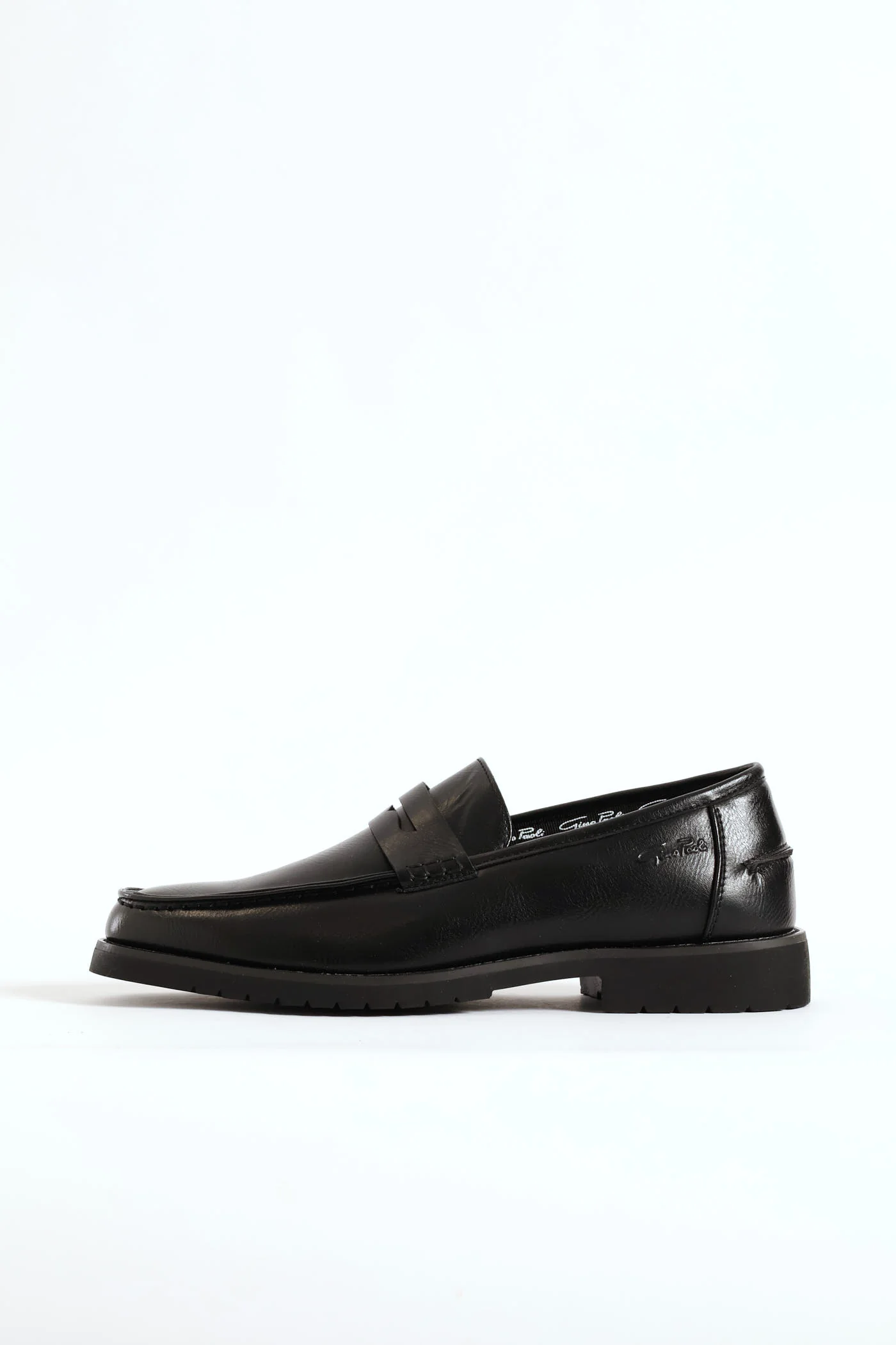 Chunky Sole Penny Moccasin Loafer - Black - Image 3