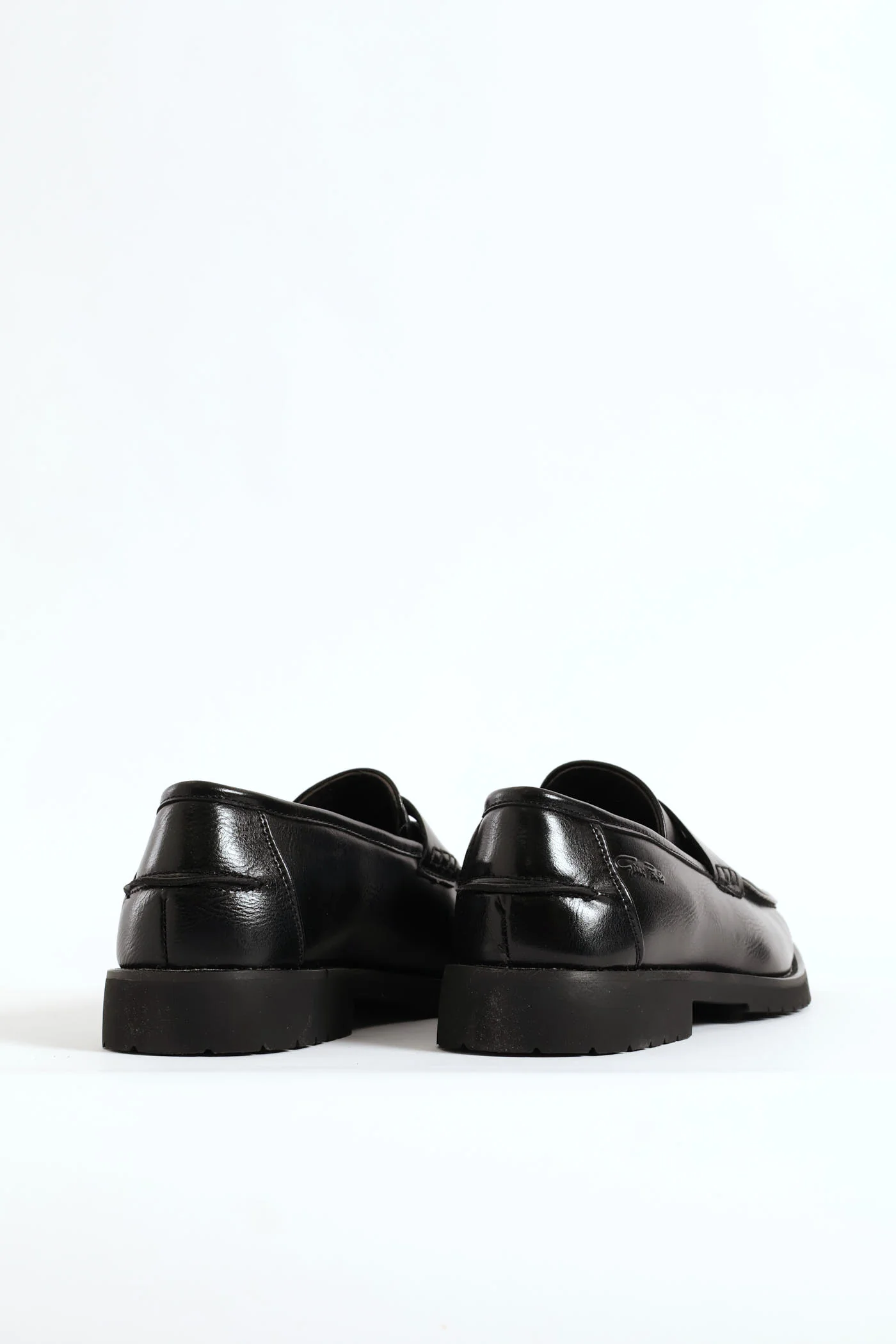 Chunky Sole Penny Moccasin Loafer - Black - Image 5