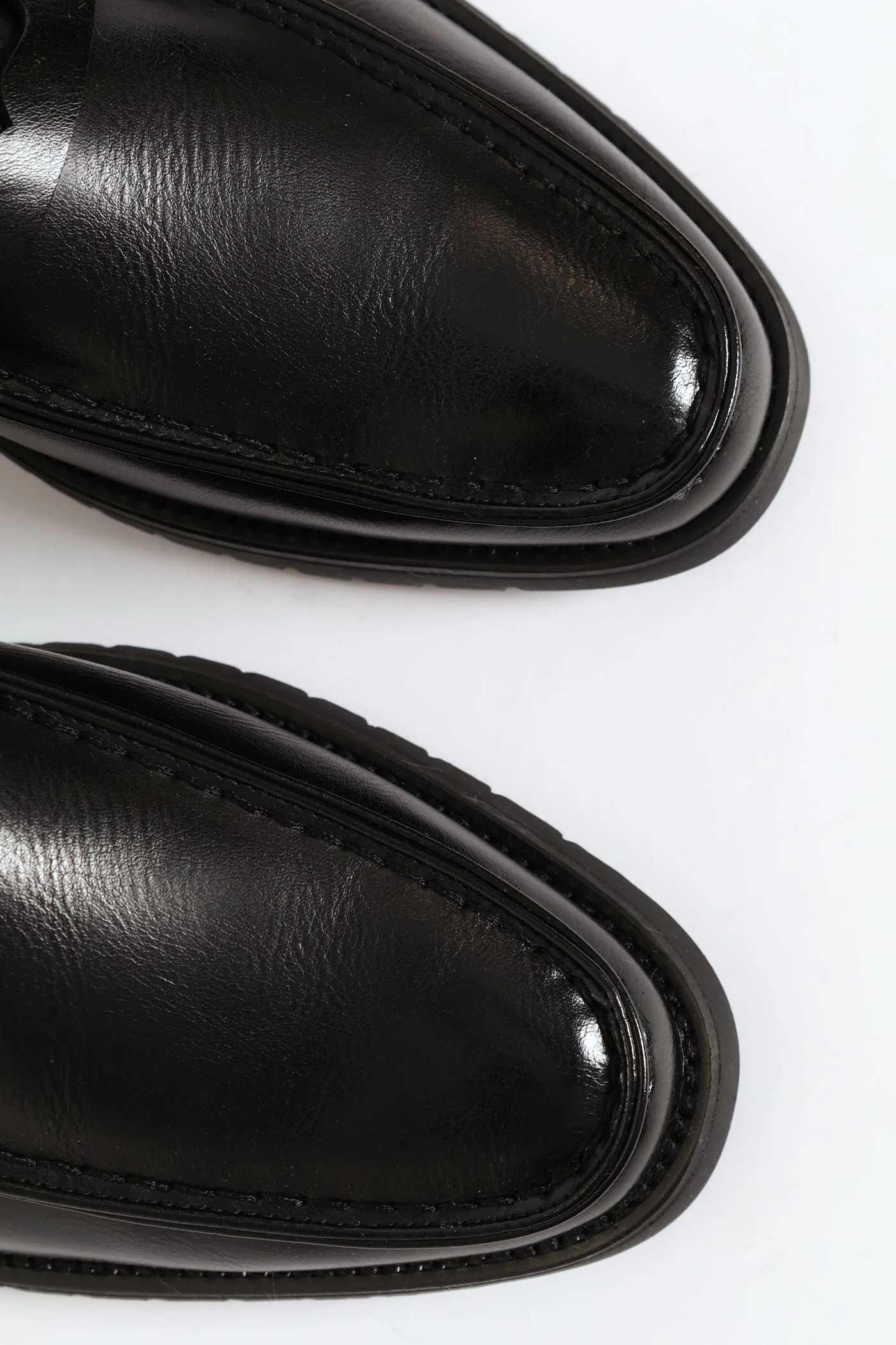 Chunky Sole Penny Moccasin Loafer - Black - Image 7