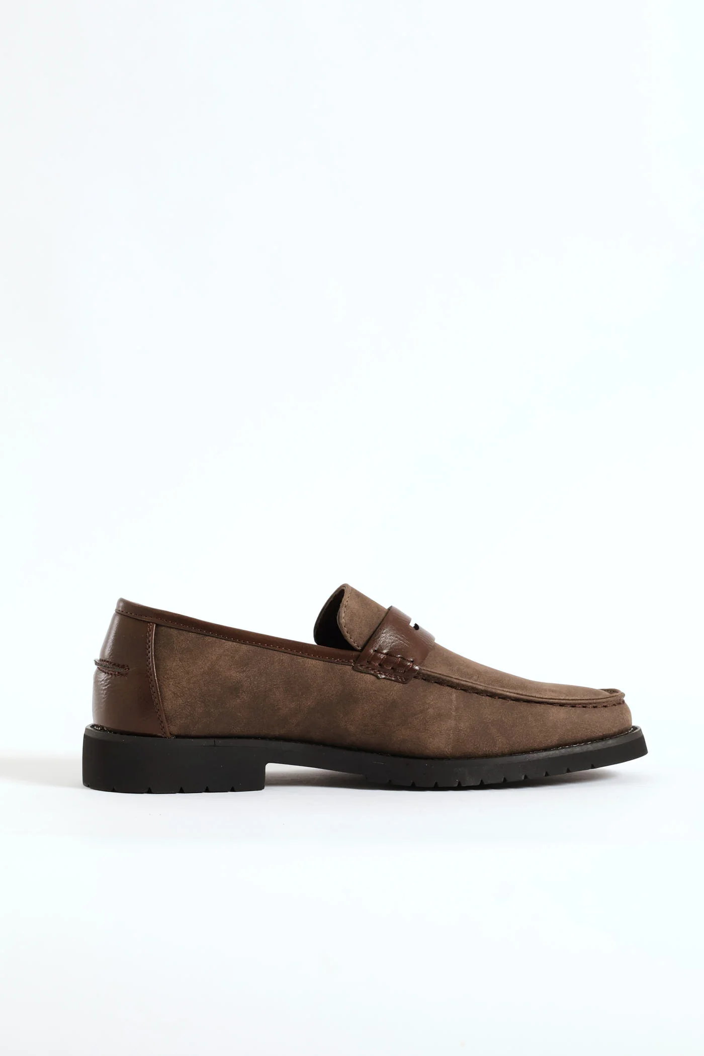 Chunky Sole Penny Moccasin Loafer - Brown - Image 3