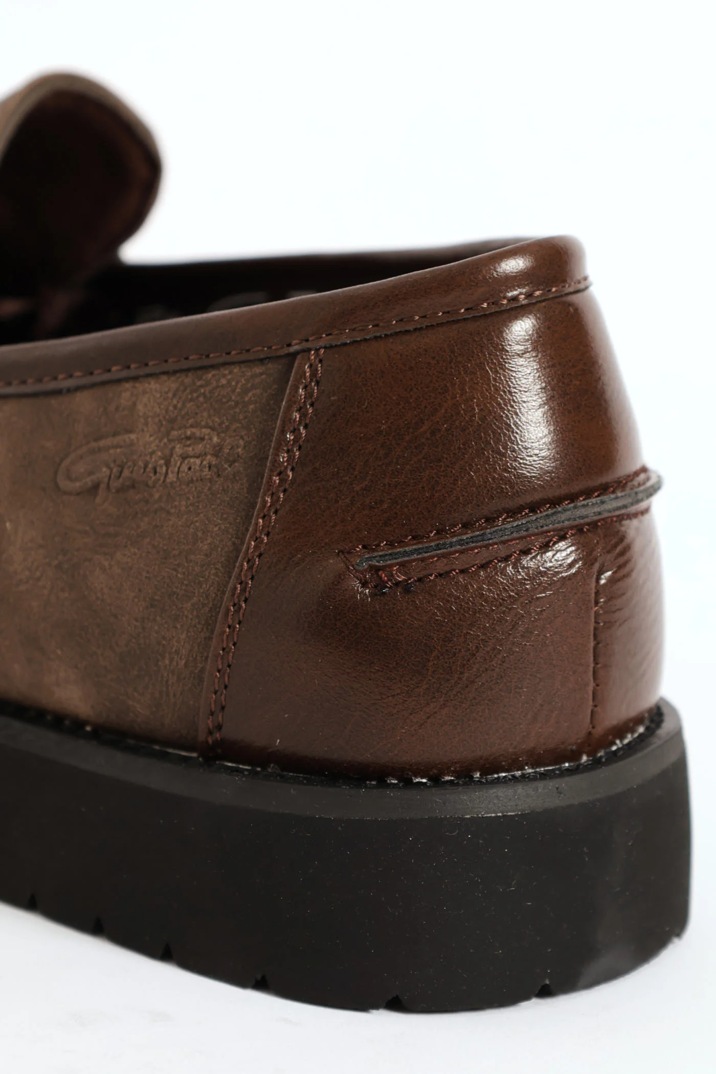 Chunky Sole Penny Moccasin Loafer - Brown - Image 7
