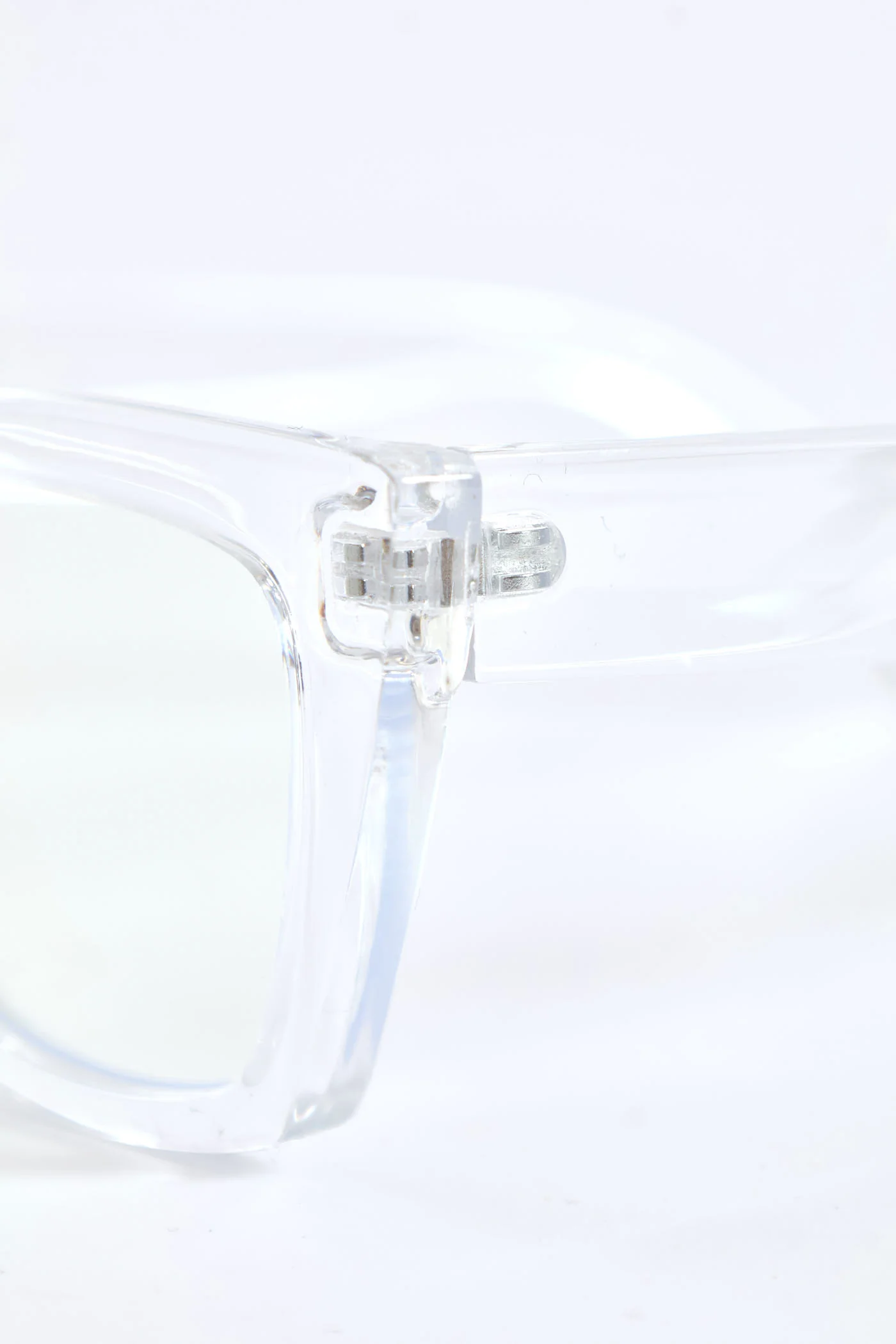 Chunky Square Cateye Glasses - Clear - Image 2
