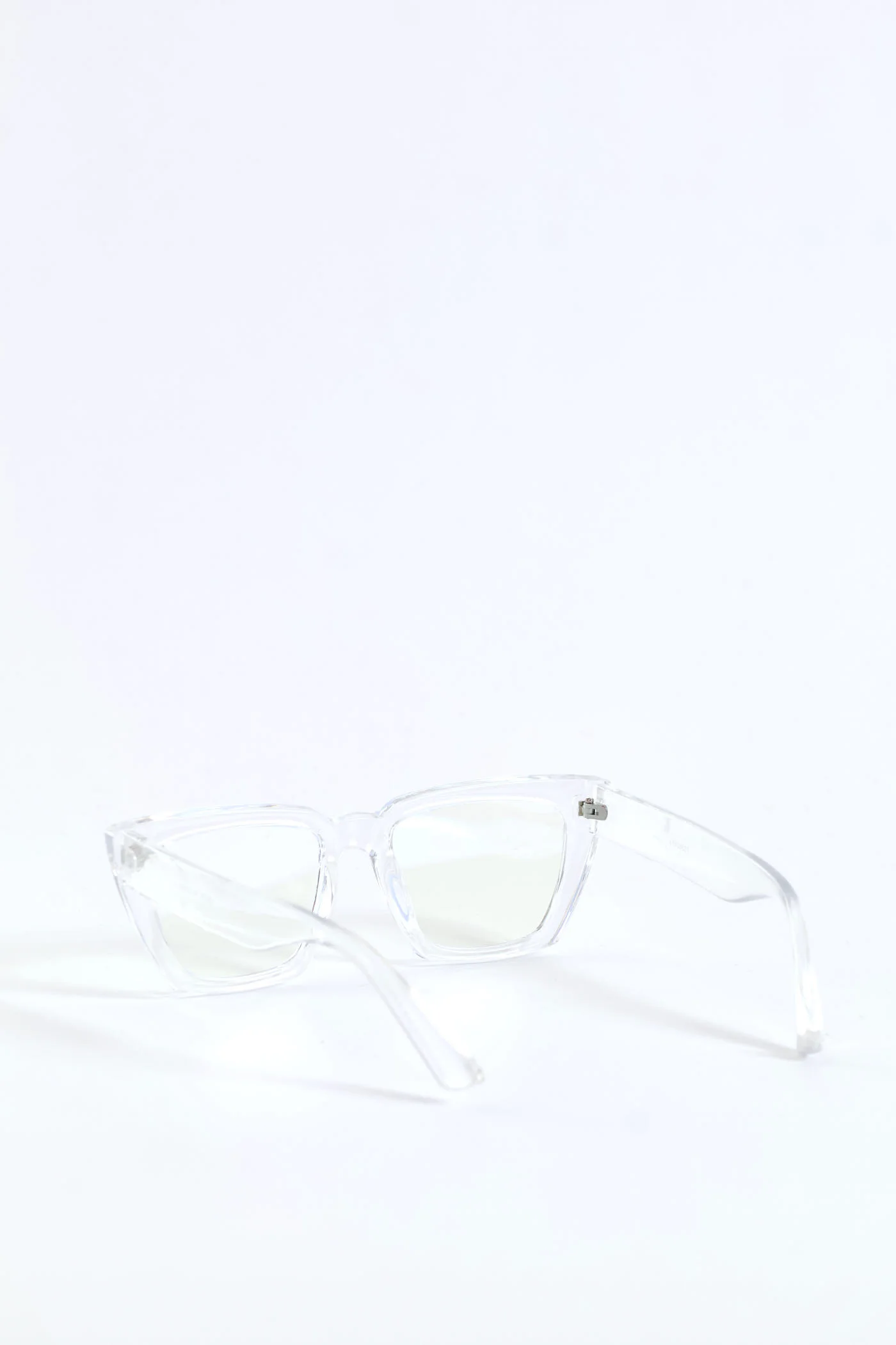 Chunky Square Cateye Glasses - Clear - Image 4