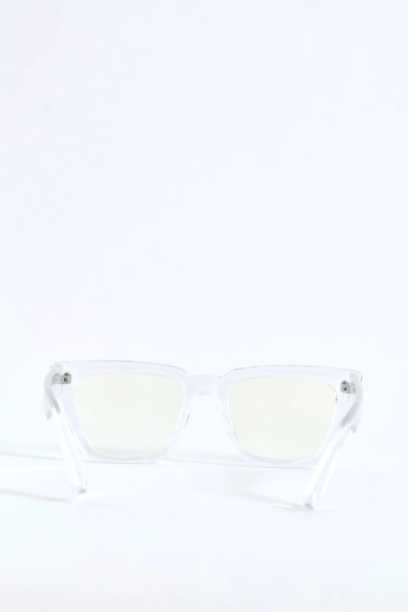 Chunky Square Cateye Glasses - Clear - Image 6