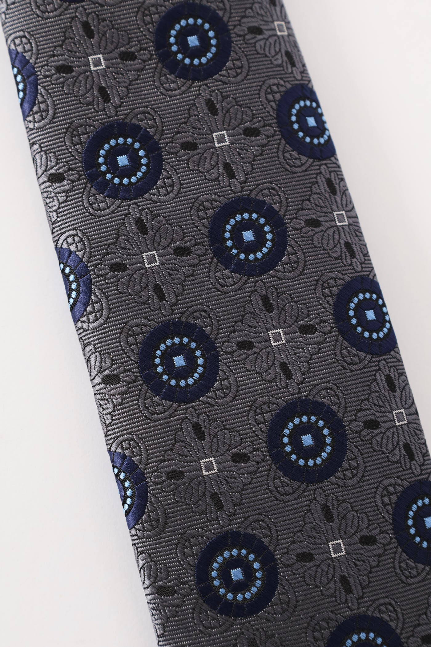 Circle Navy Tie - Charcoal - Image 2