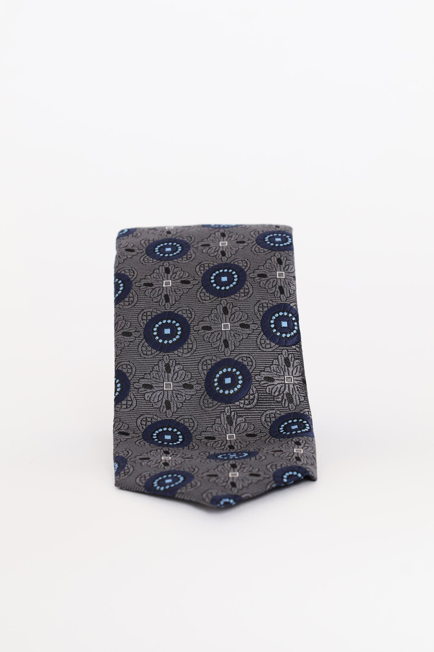 Circle Navy Tie - Charcoal - Image 4