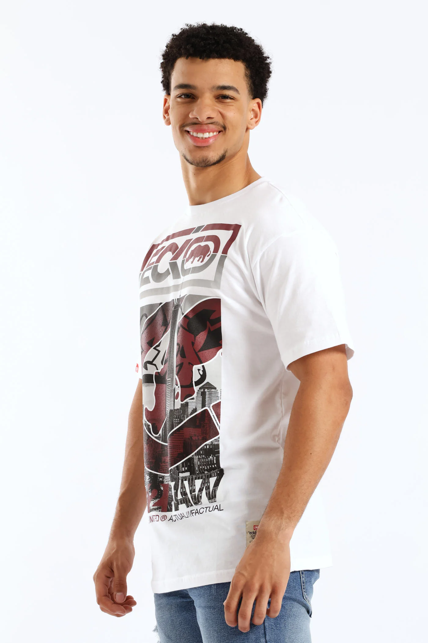 City Print Tee - White - Image 3