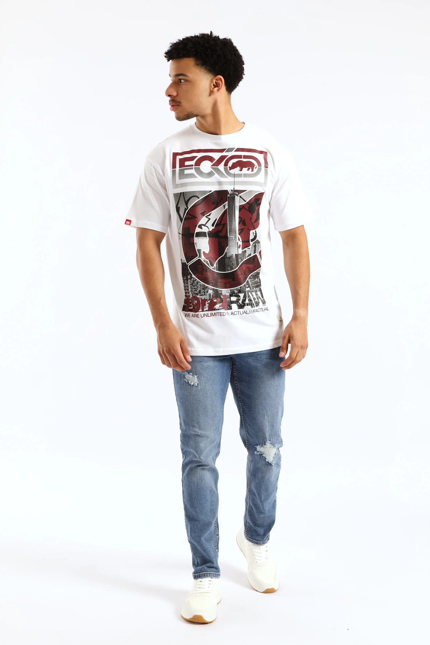 City Print Tee - White - Image 5