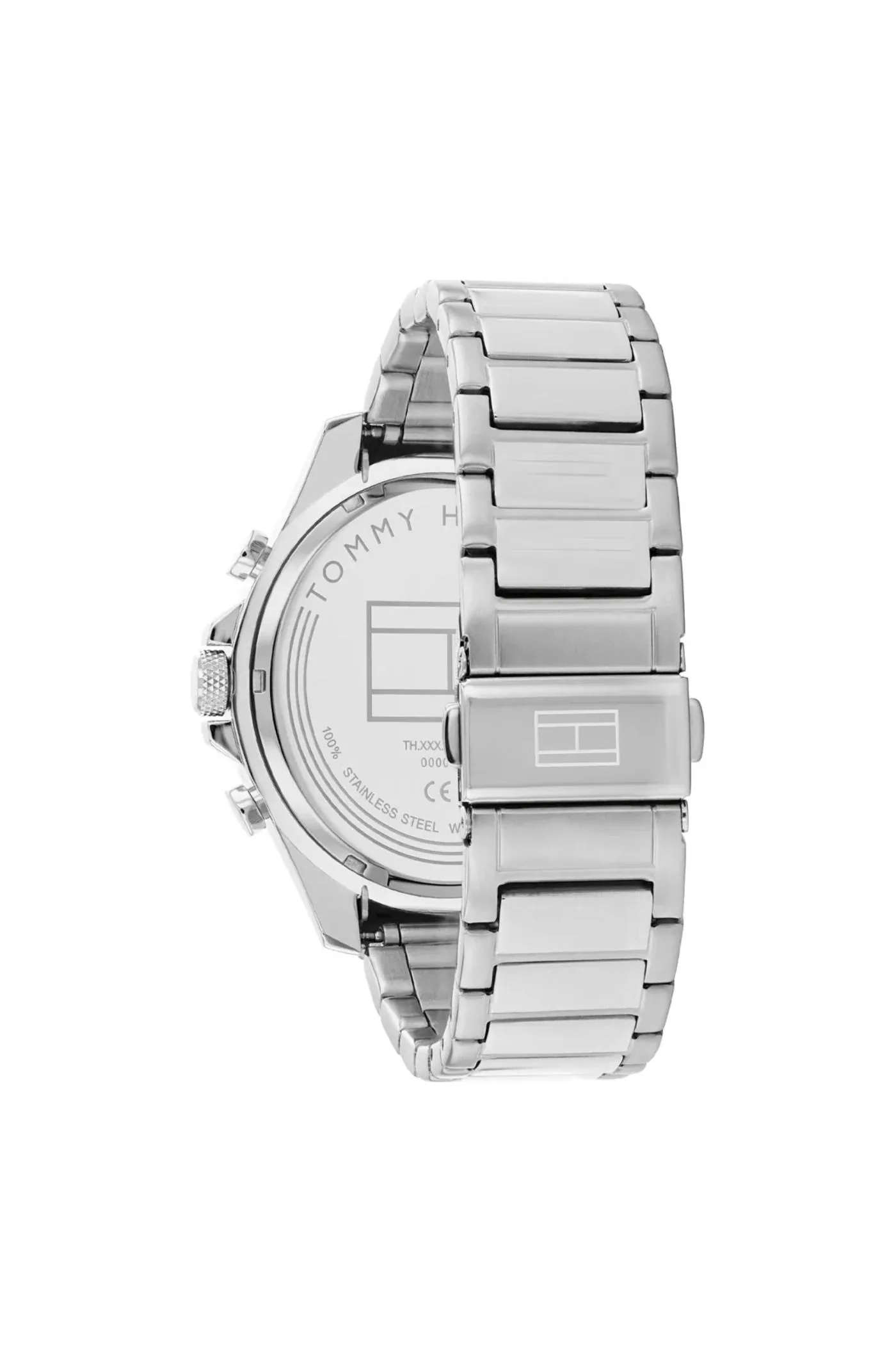 Clark Mens Stainless Steel Quartz Watch - Silver - Image 4