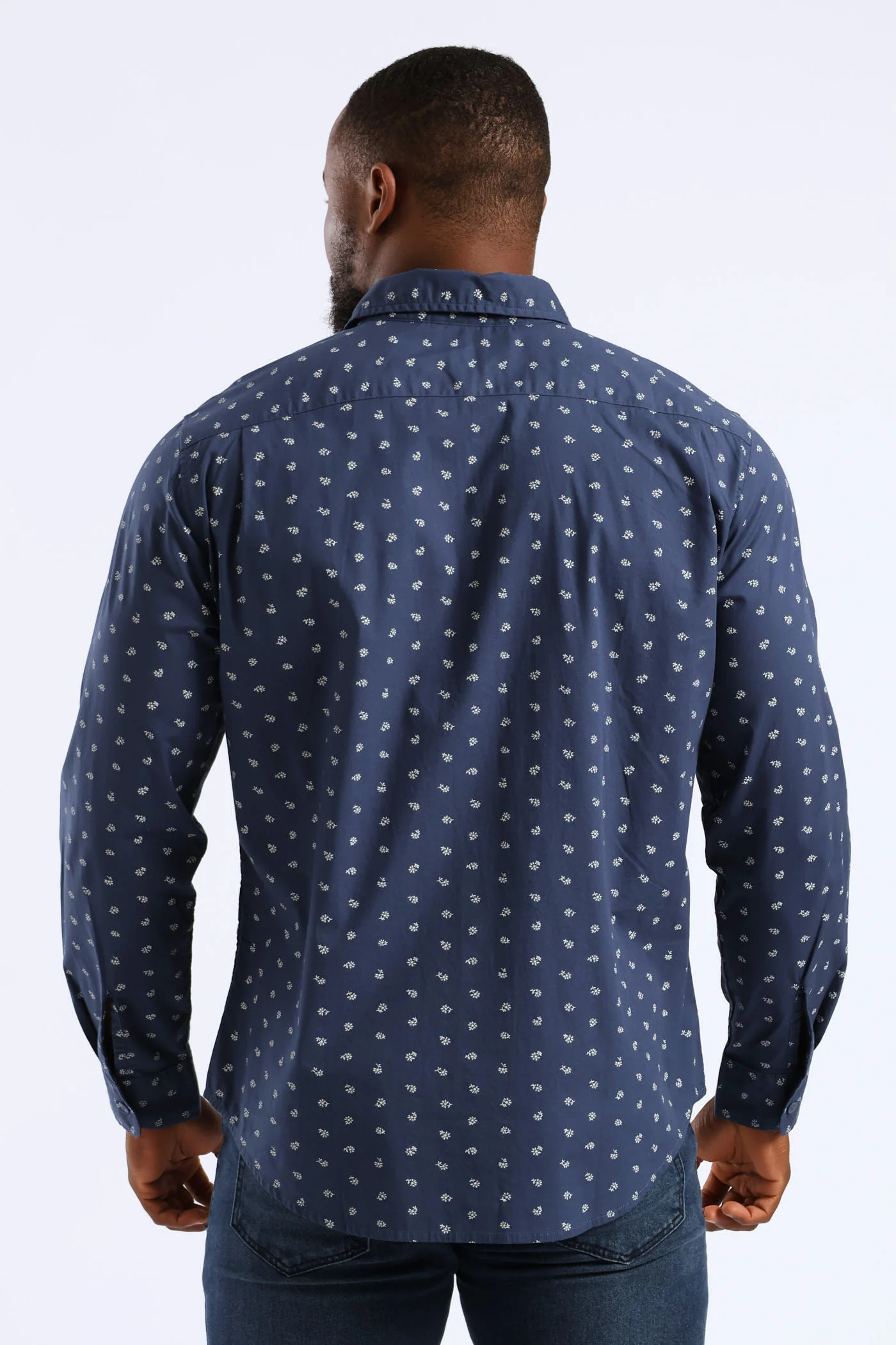 Classic 1 Pocket Shirt - Navy - Image 4