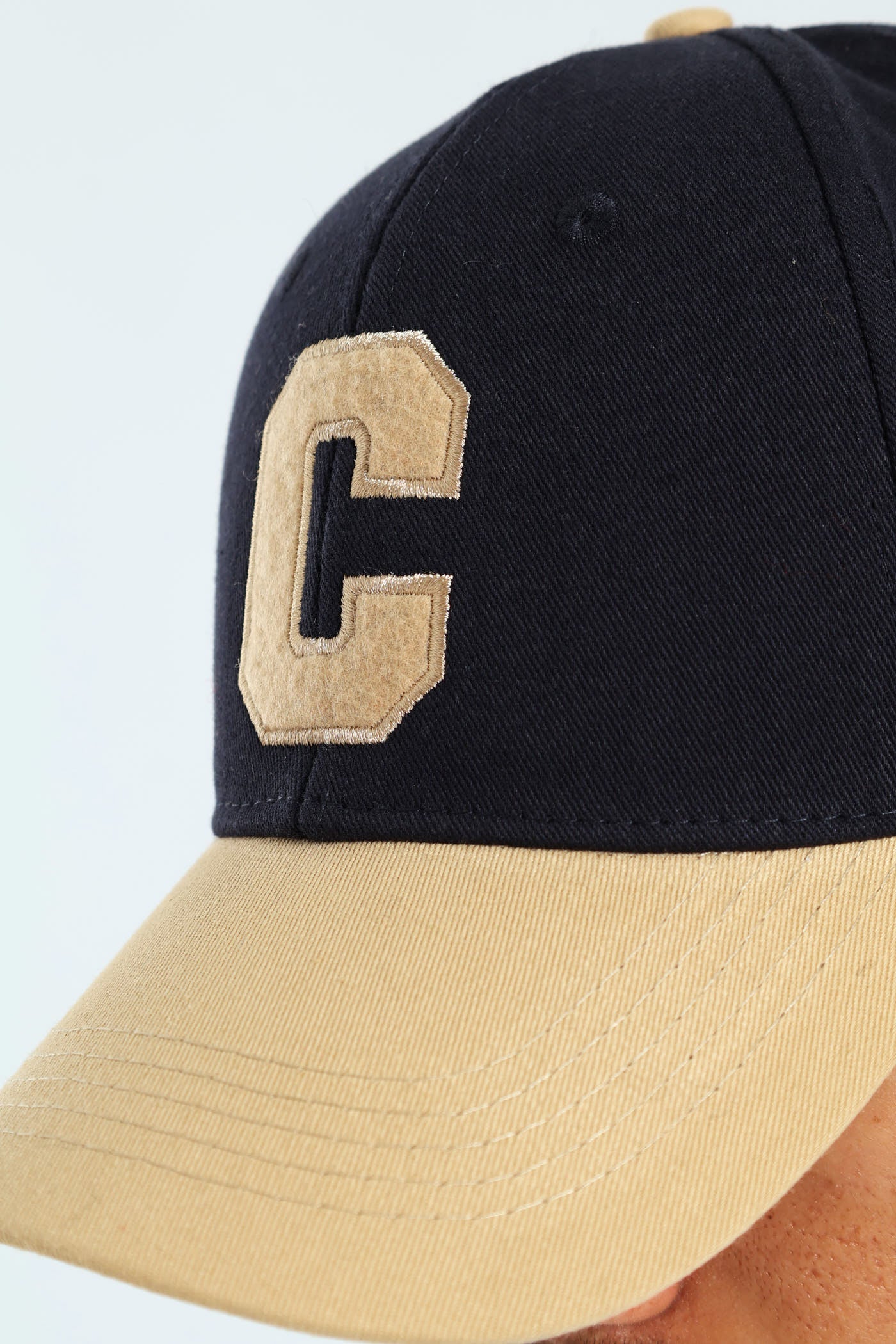 Colourblock "C" Cap - Navy - Image 3