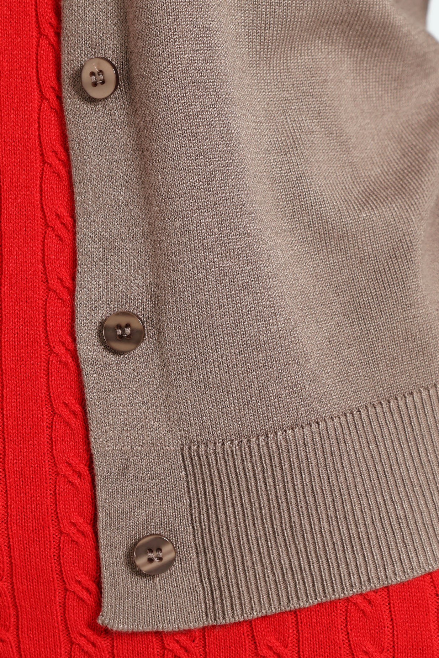 Classic Cardigan - Taupe - Image 4
