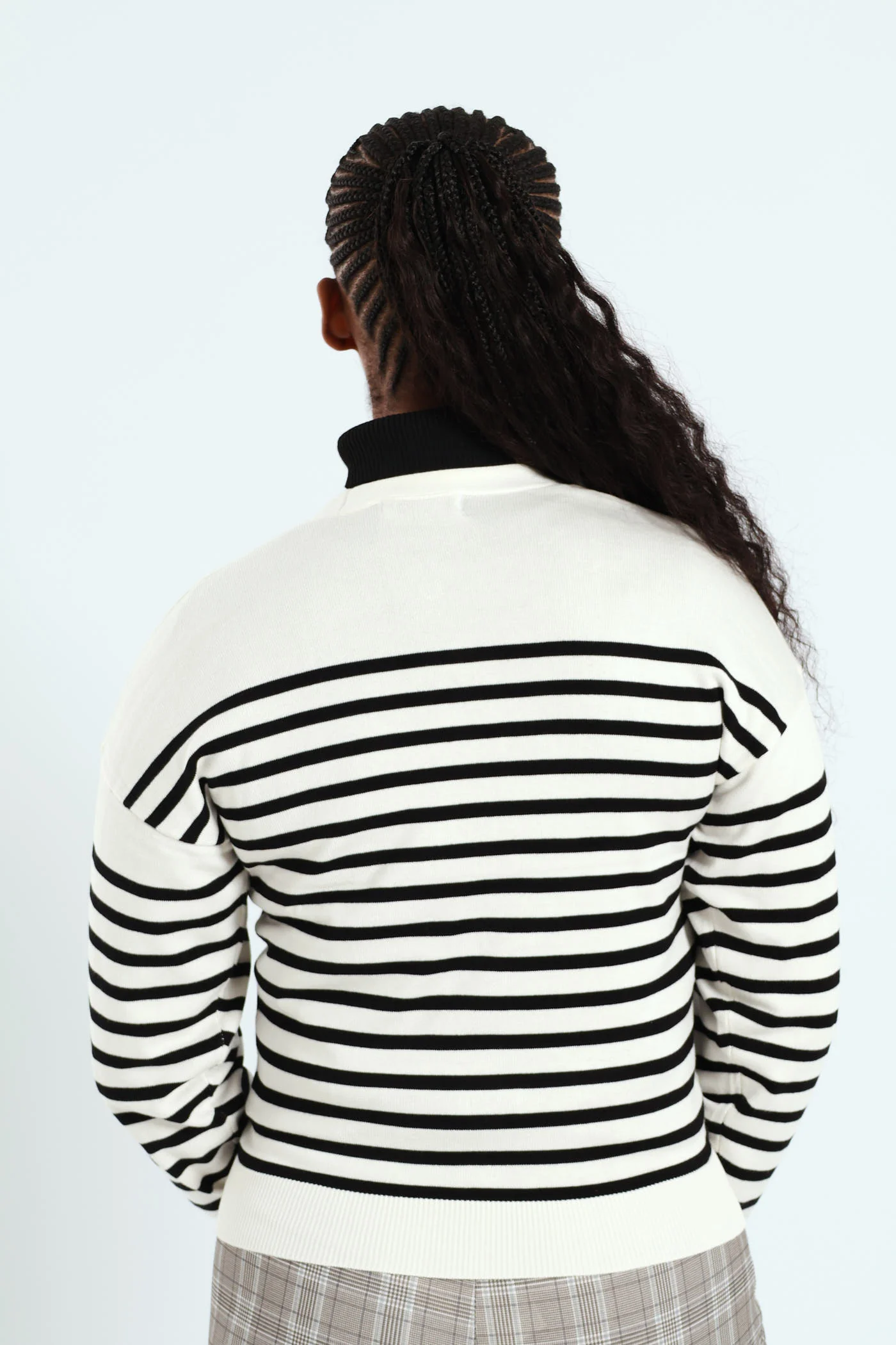 Classic Cardigan - Black/Cream - Image 4