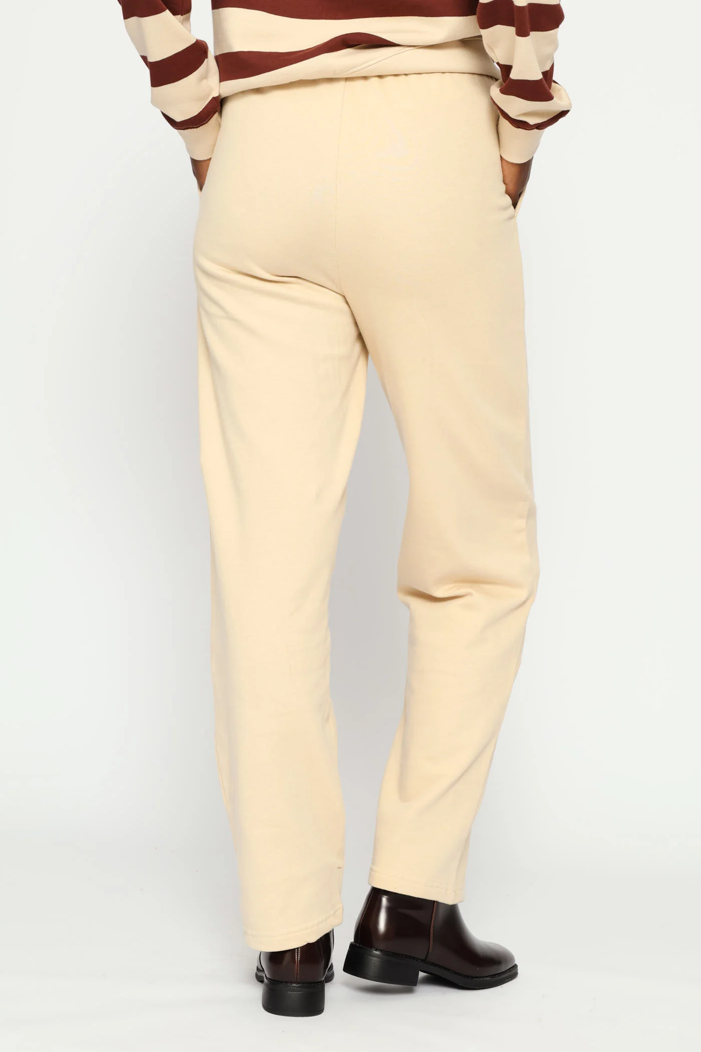 Classic Cotton Wide Leg Pant - Fawn - Image 6