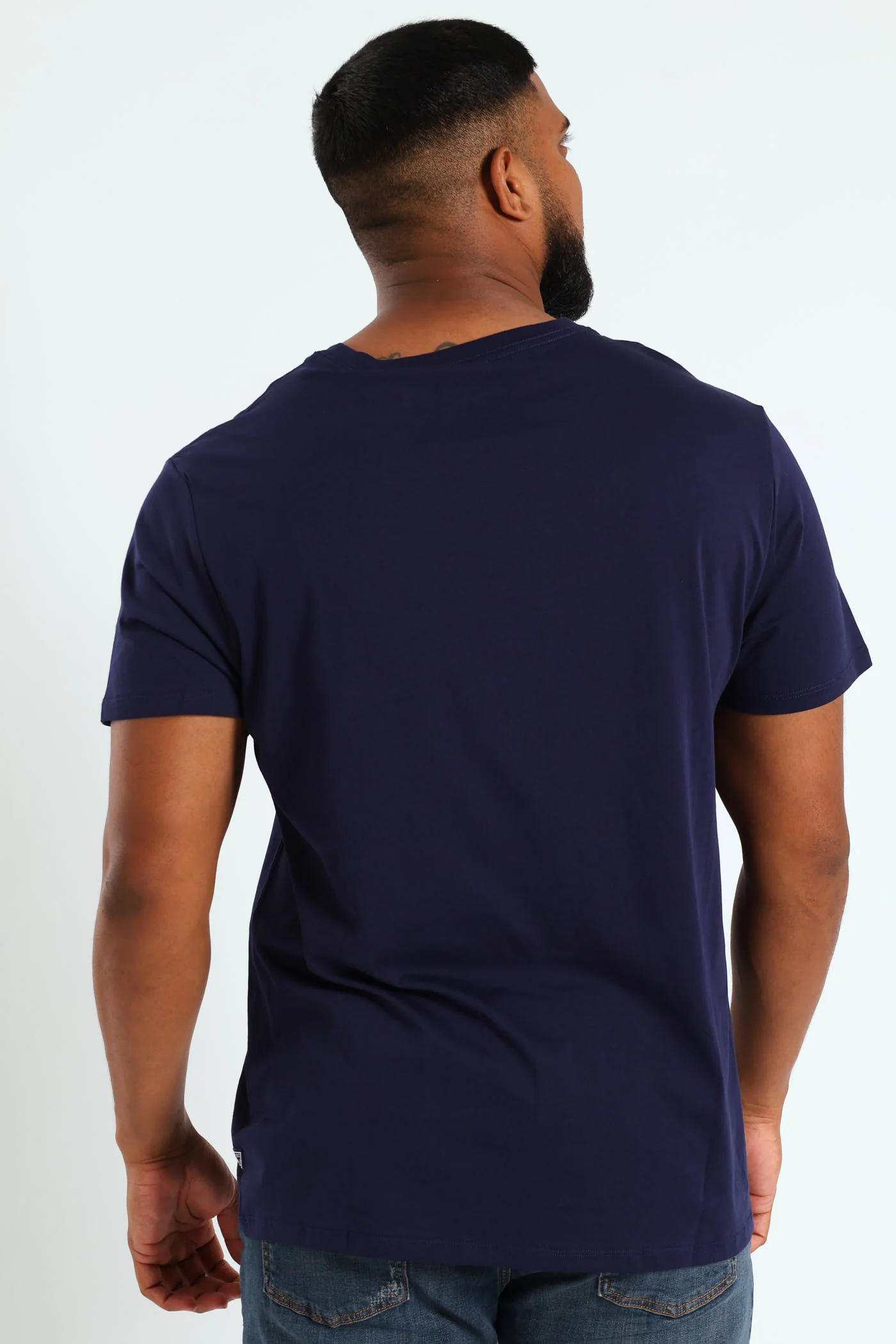 Classic Crest Logo Tee - Navy - Image 3