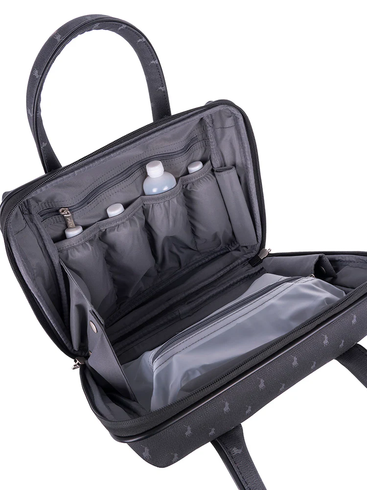 Classic Double Pack Beauty Case - Charcoal - Image 2