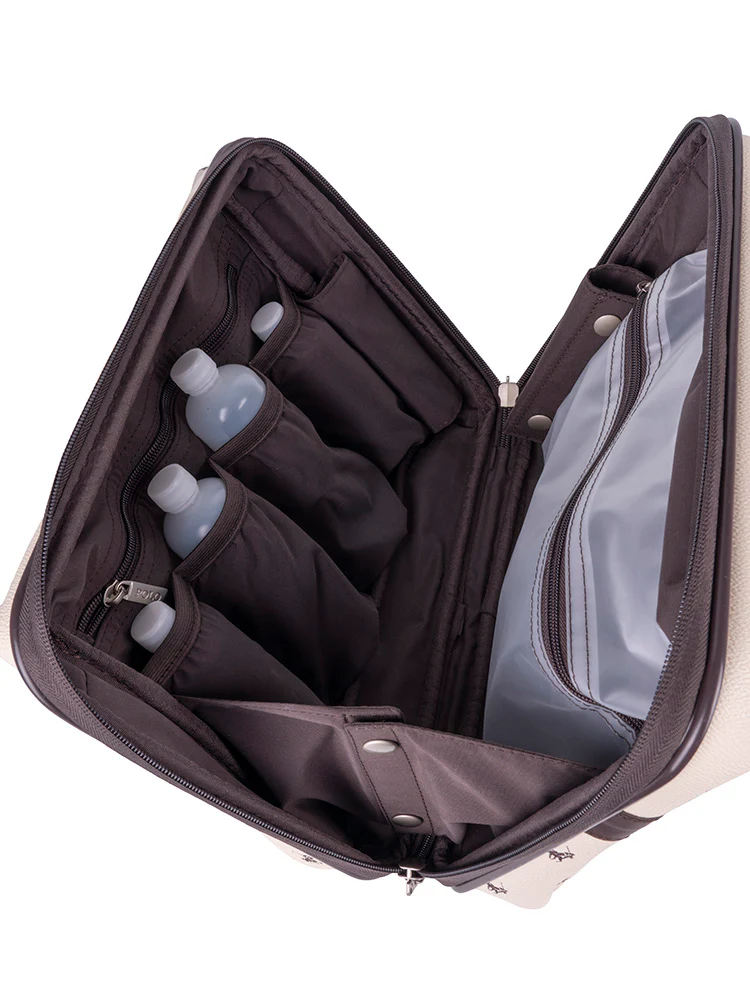 Classic Double Pack Beauty Case - Cream - Image 2