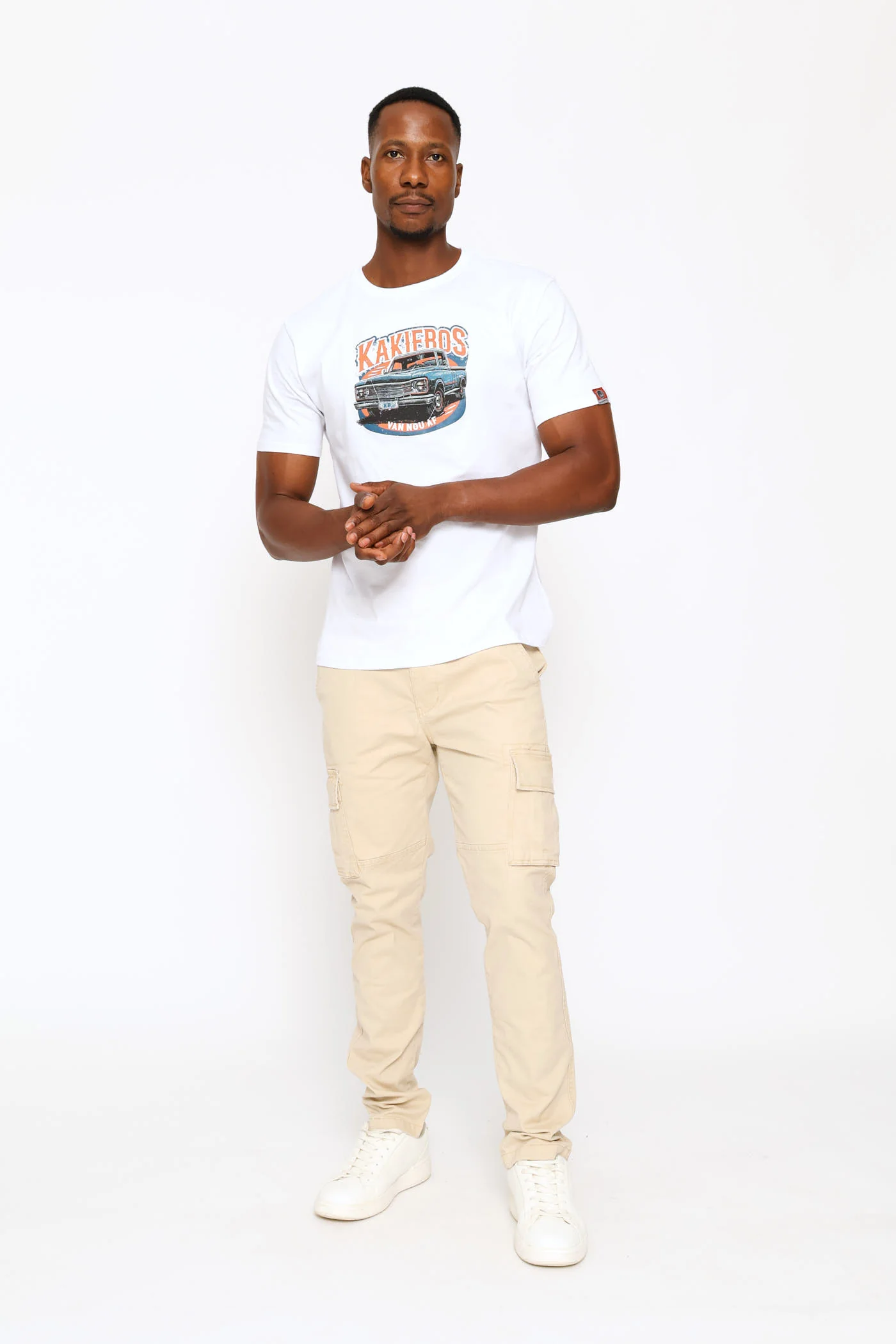 Classic Fit Car Tee - White - Image 4