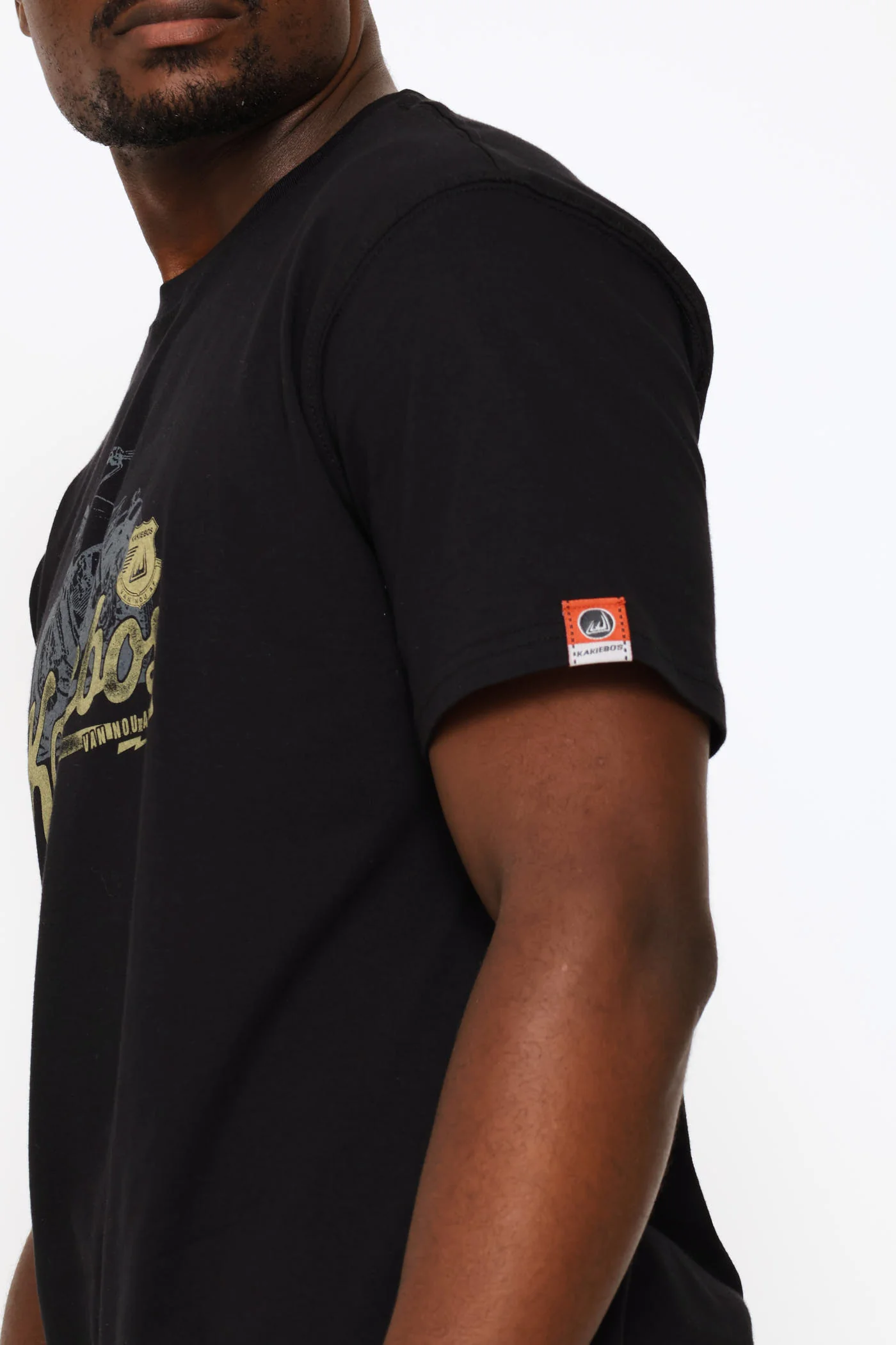 Classic Fit Motorbike Tee - Black - Image 4