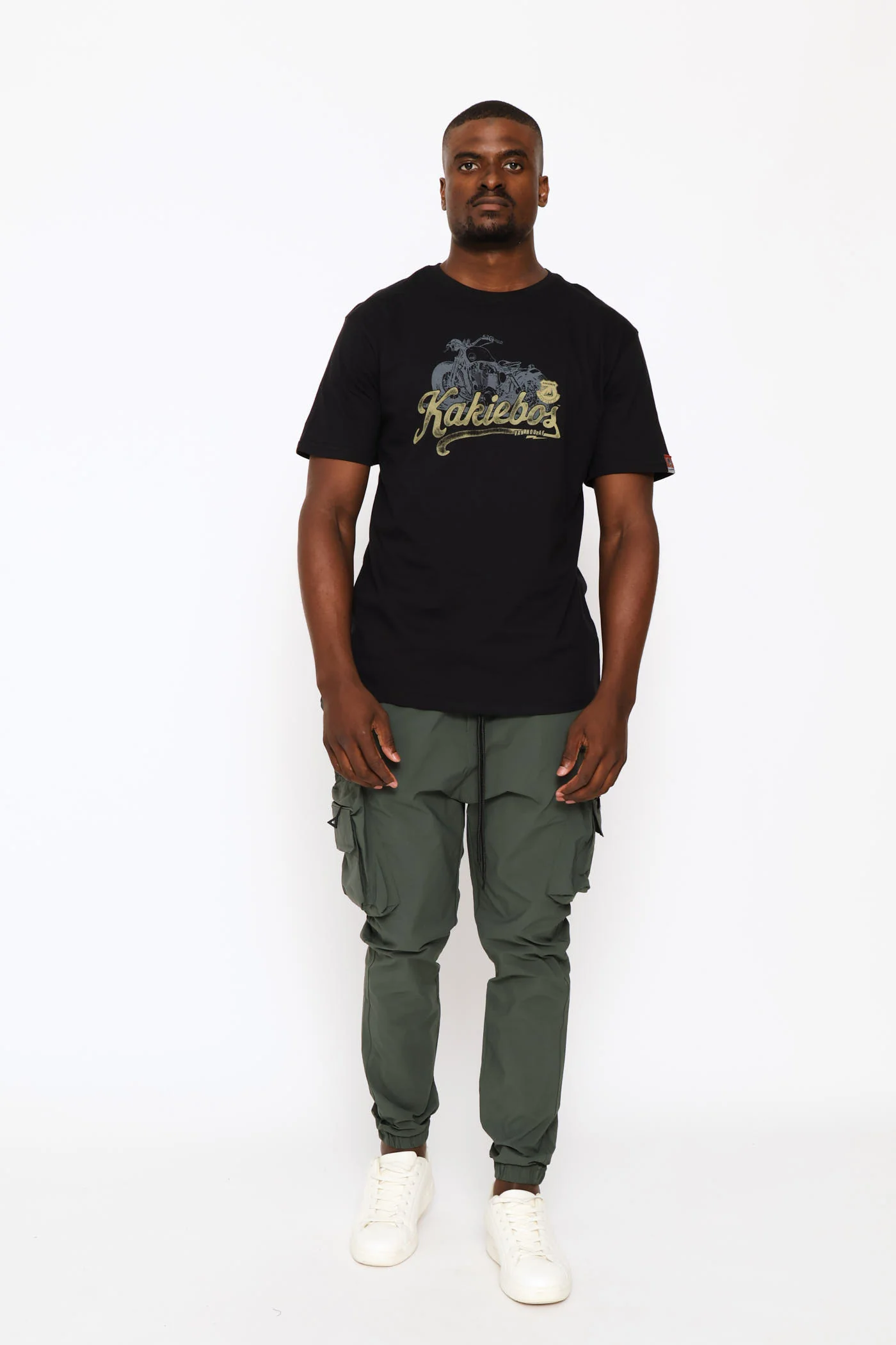 Classic Fit Motorbike Tee - Black - Image 6